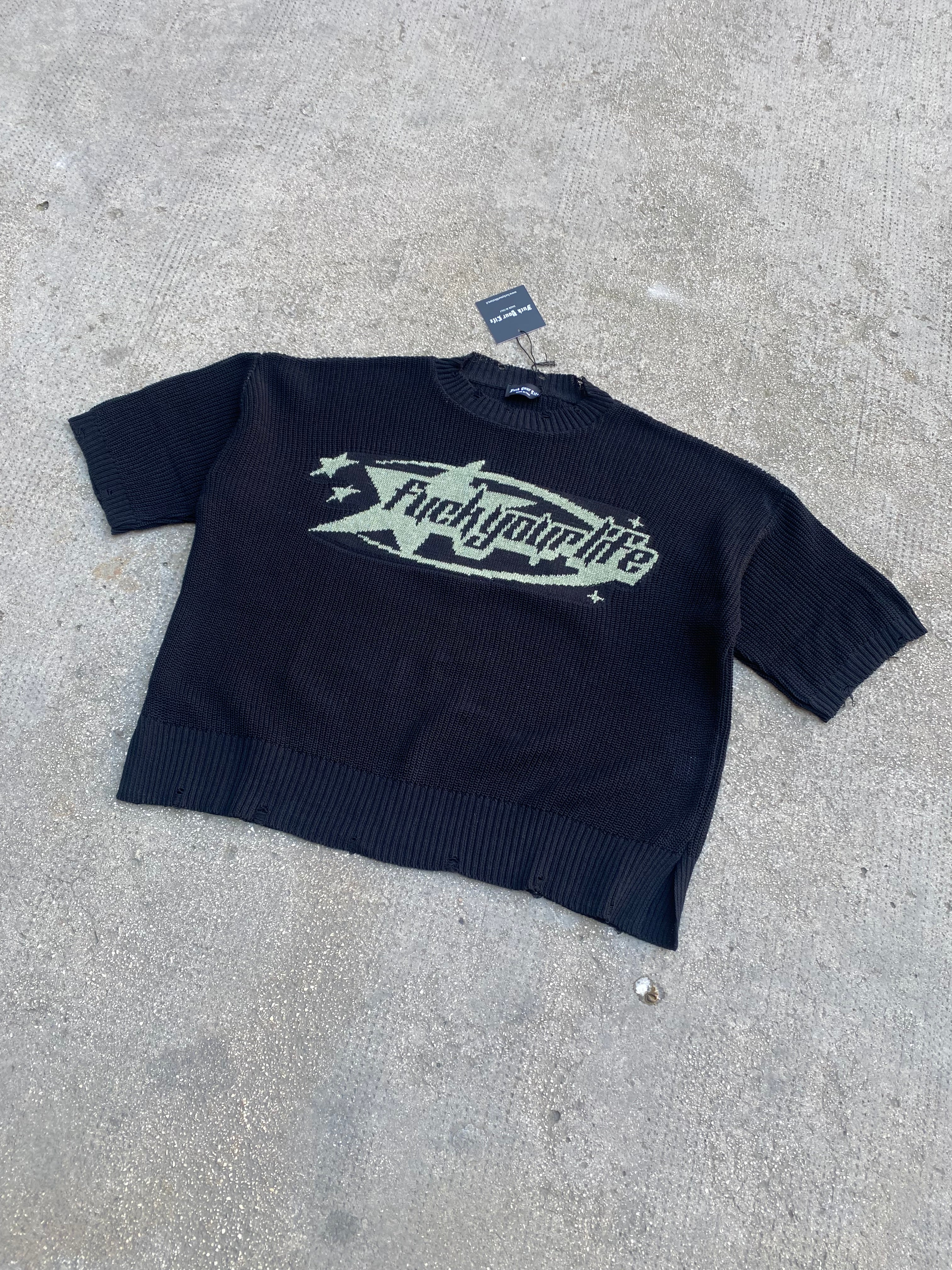 Maglia Inglese Lavorata Black