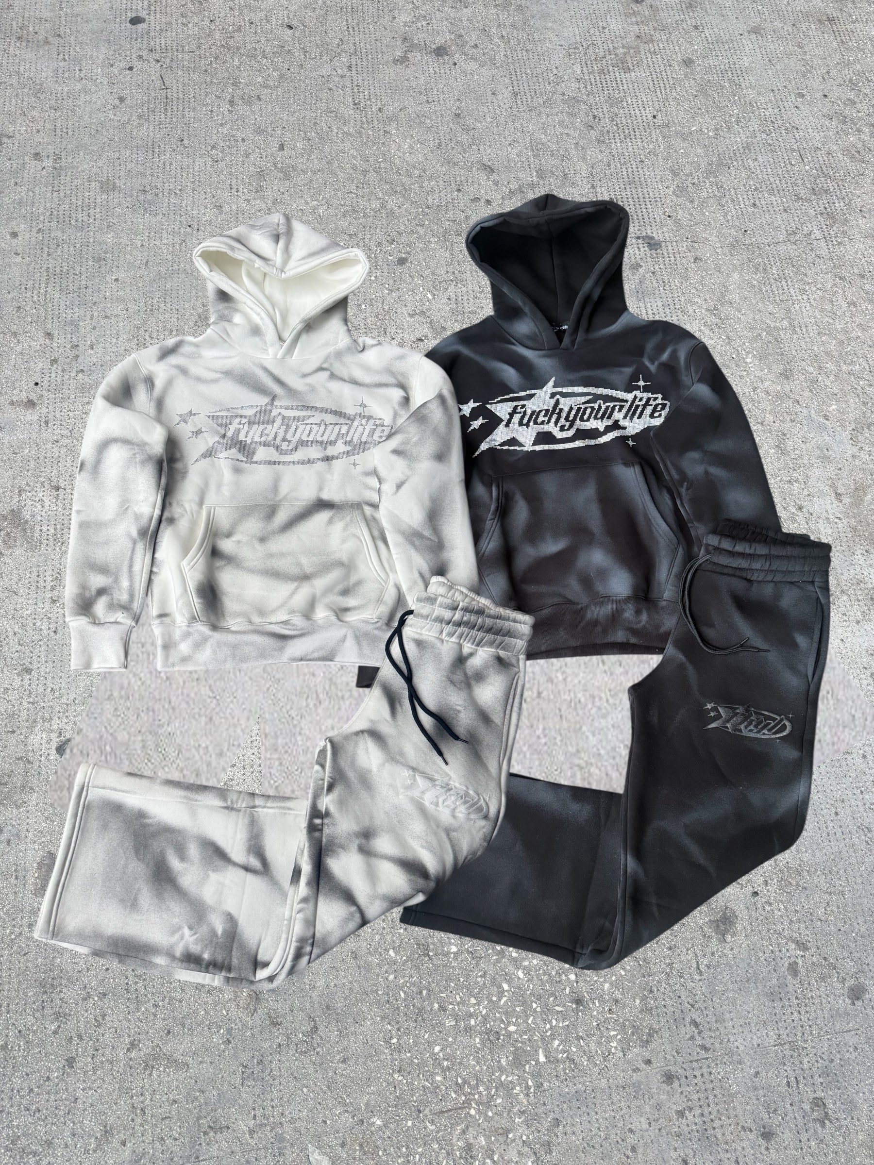 Completo Sfumato Brillantini Black