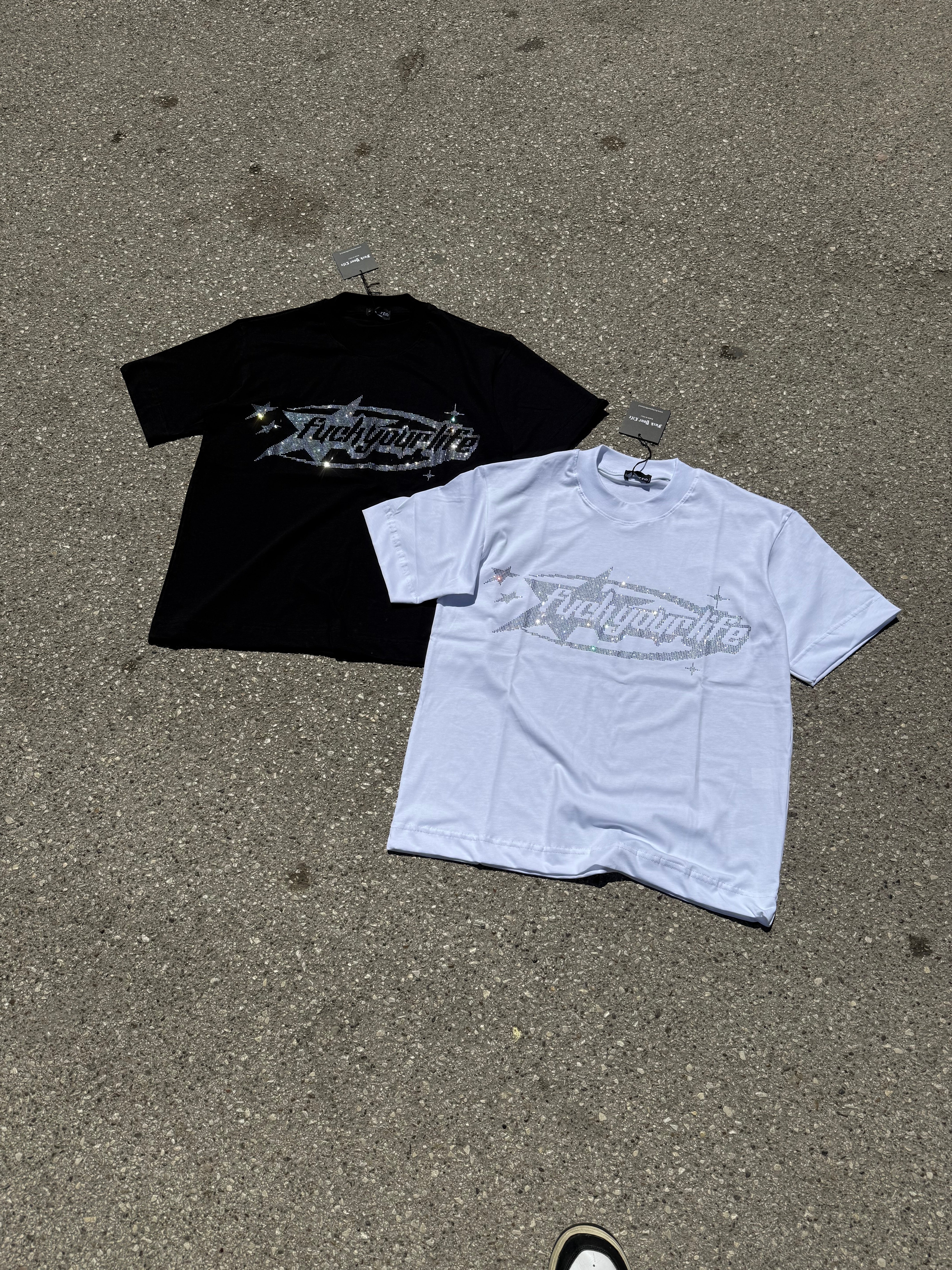 T-shirt Brillantinata White