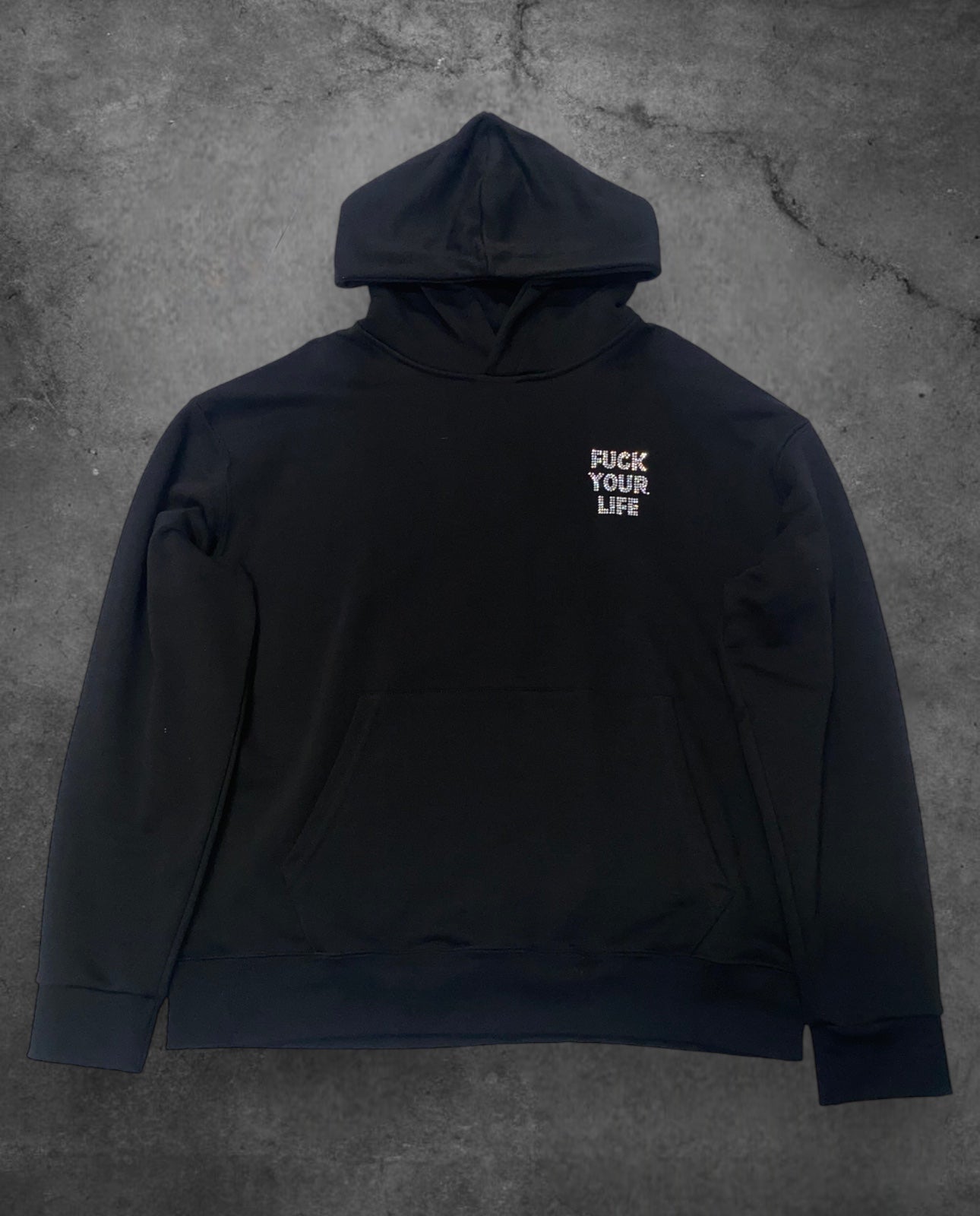 Hoodie Limited Edition Black Strass FYL - 002101