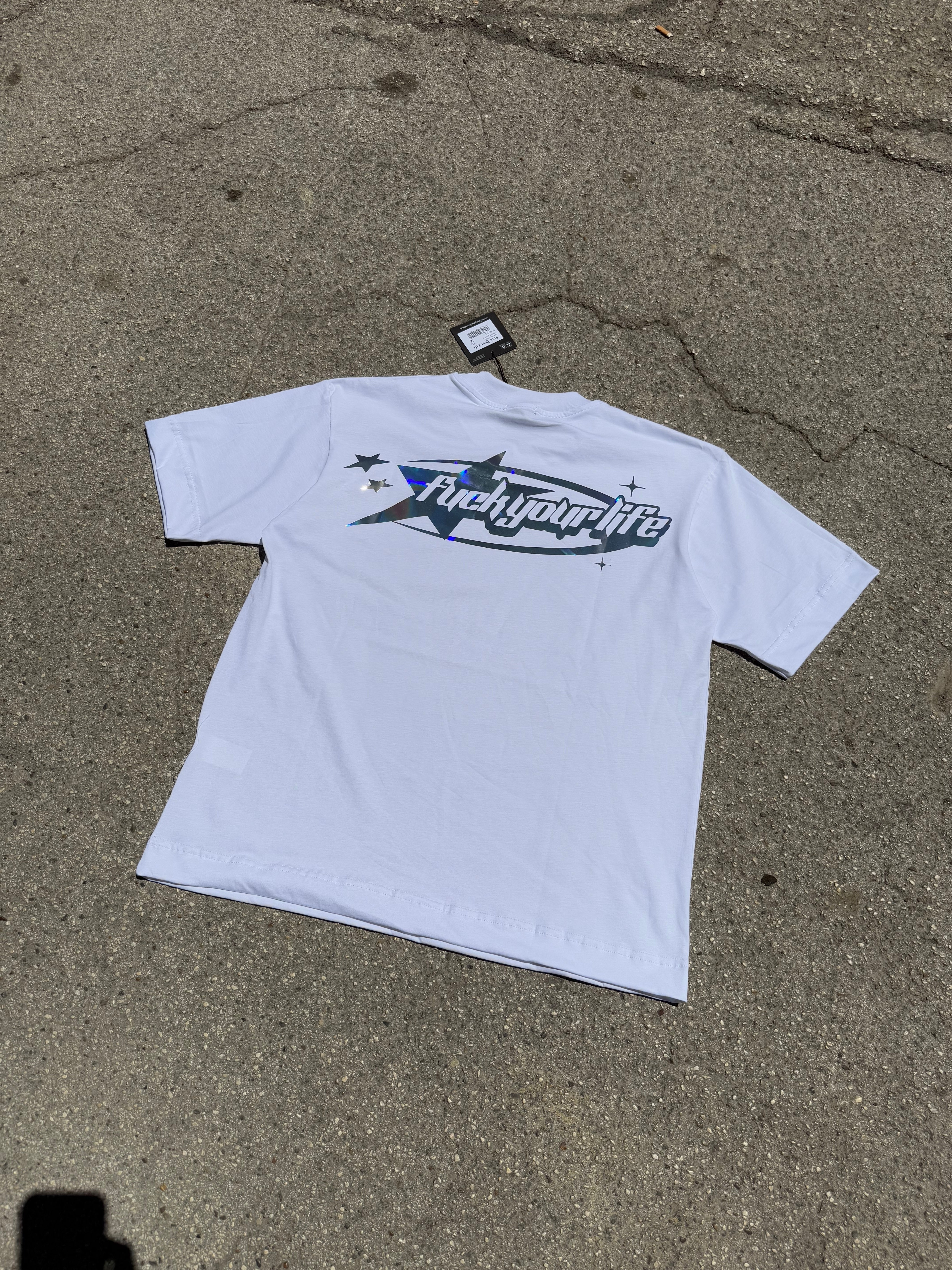 T-shirt Ologramma Reflective White