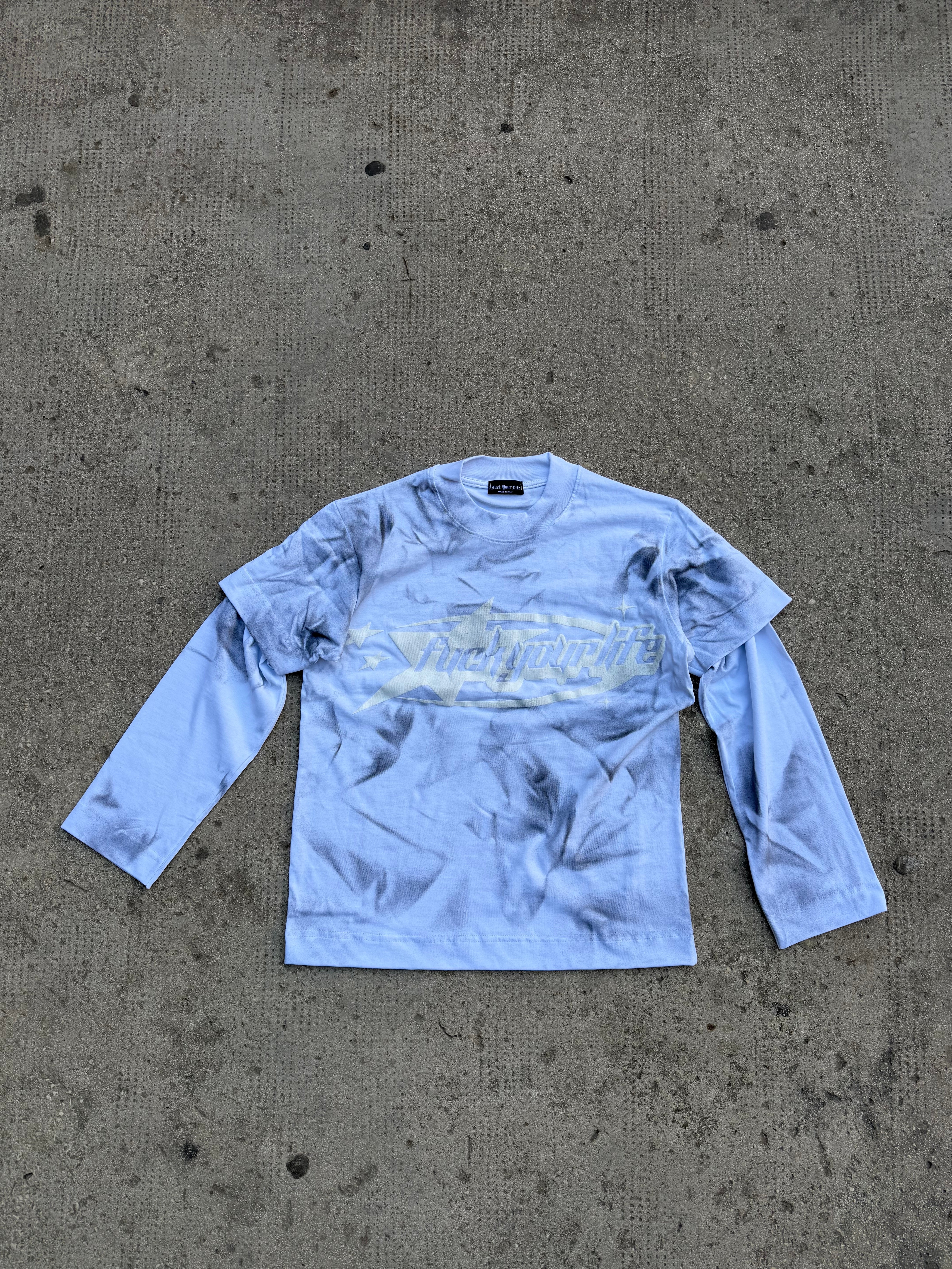 Longe Sleeve Sfumata White