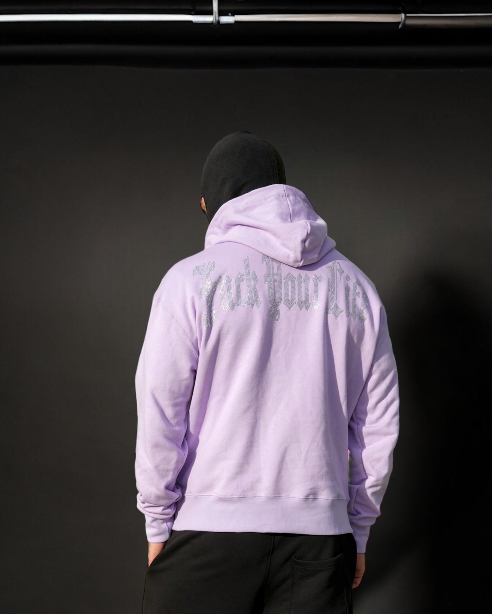 Hoodie Limited Edition Lilla Strass FYL - 002101