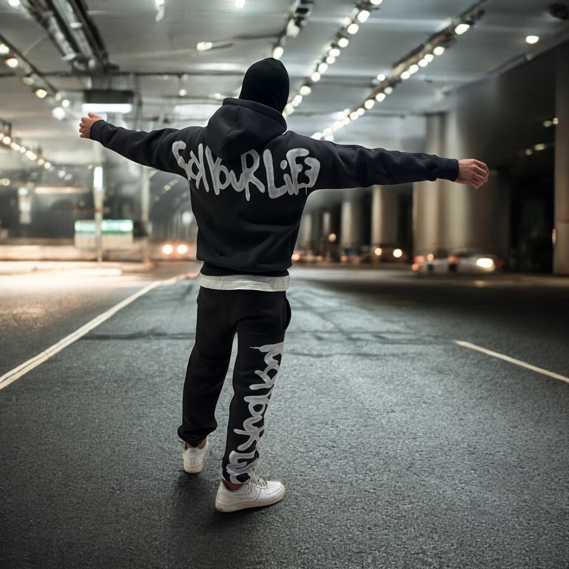 Completo Spray Smoke Cappuccio