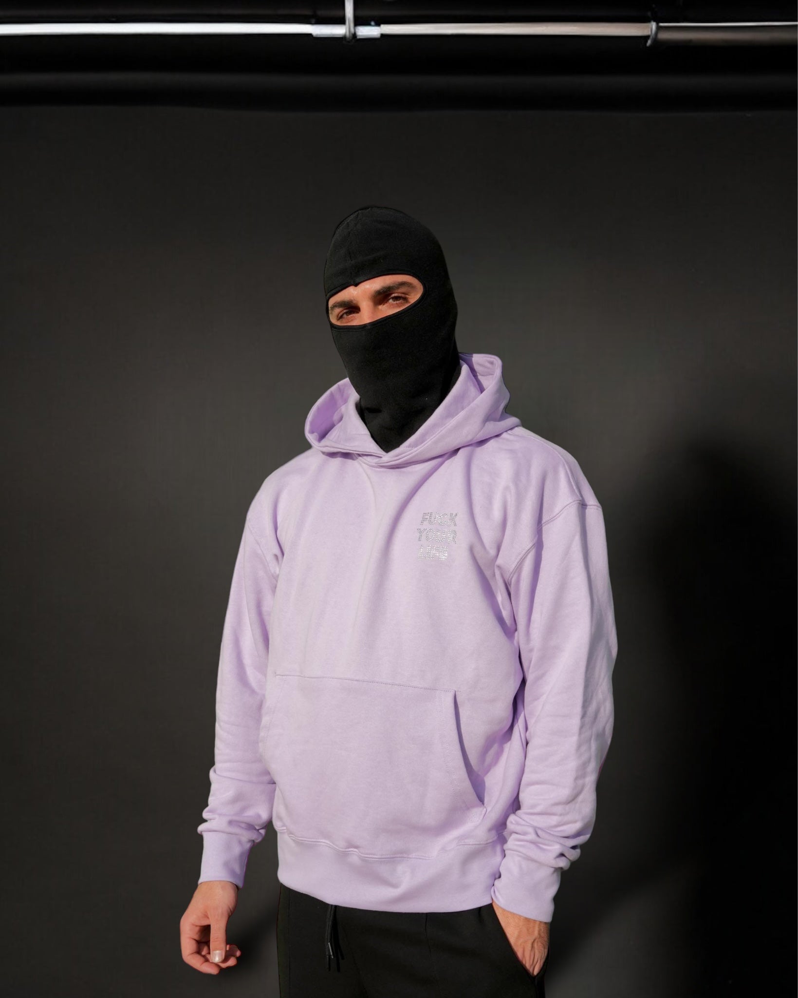 Hoodie Limited Edition Lilla Strass FYL - 002101