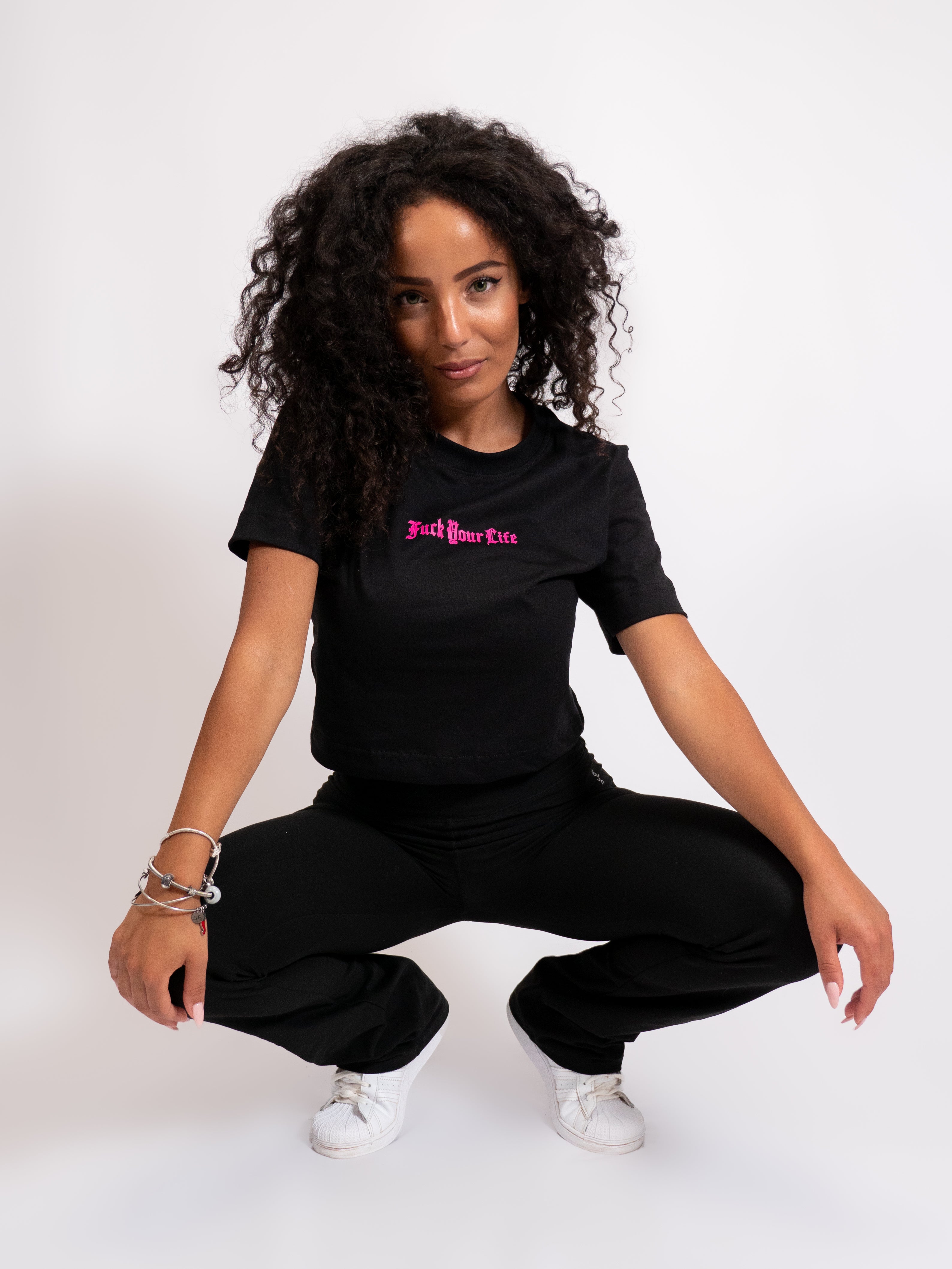 T-shirt corta da donna nero Art. TS001201