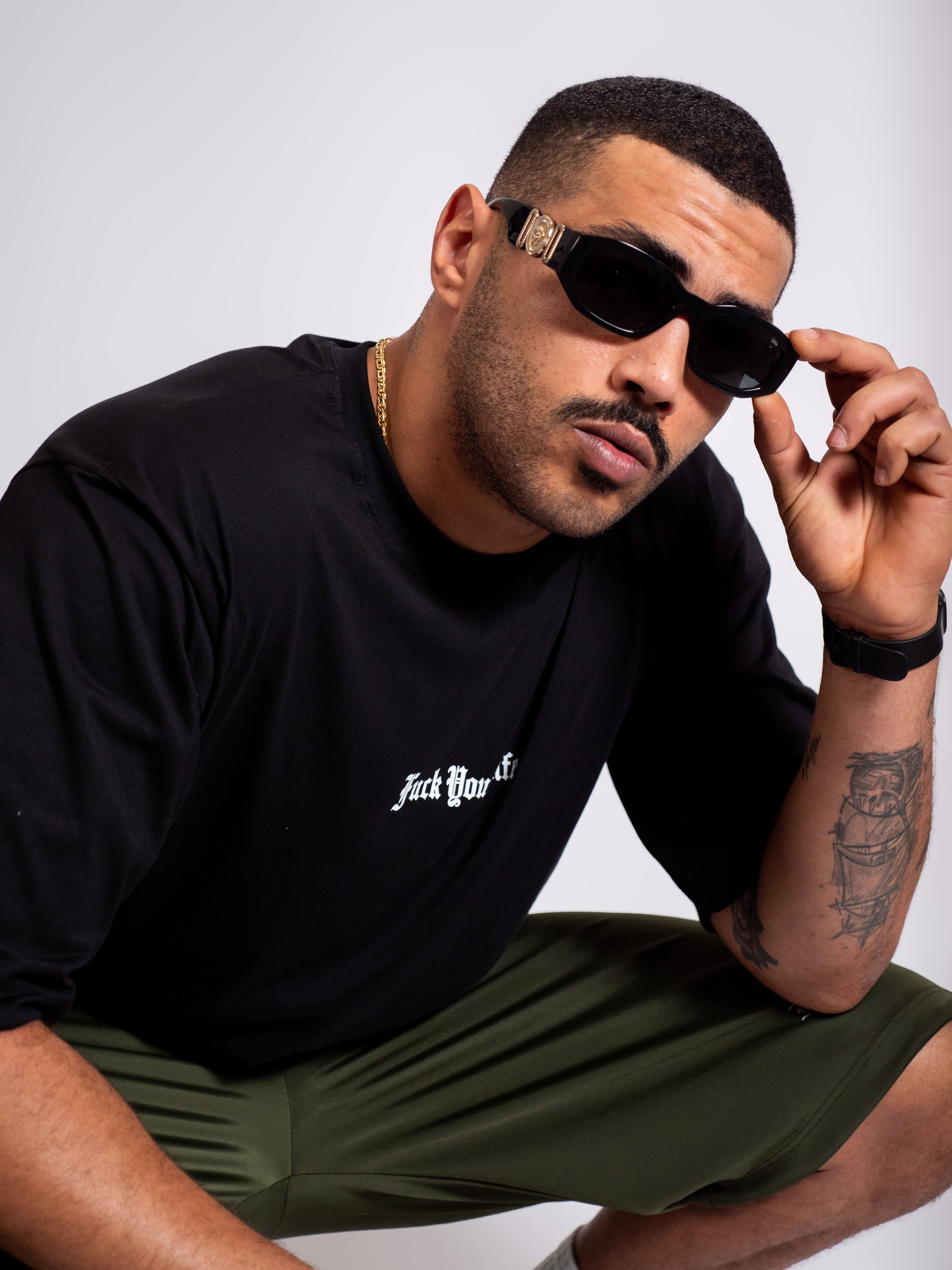 T-shirt in Cotone Nero