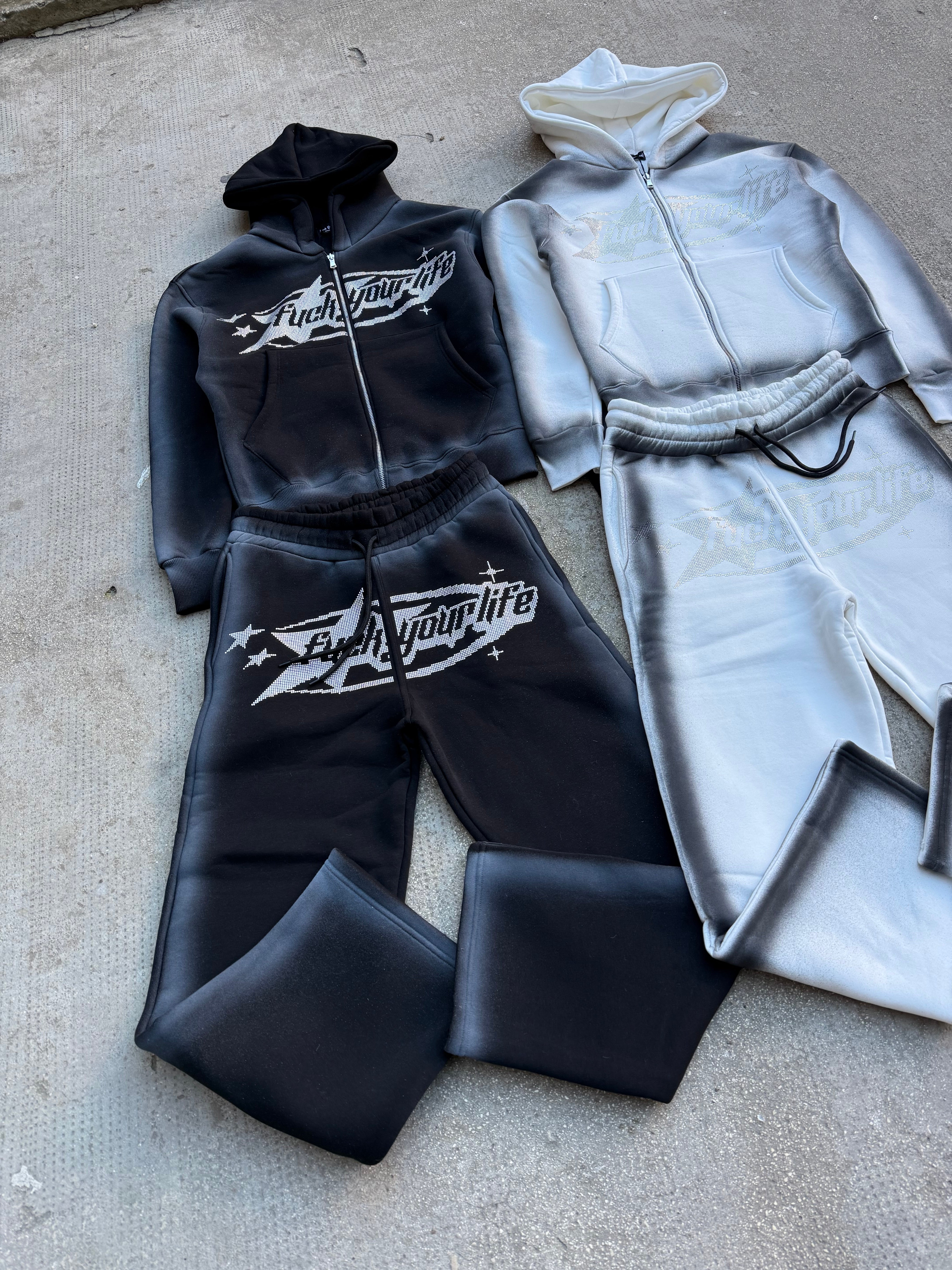 Completo Sfumato Brillantini Black