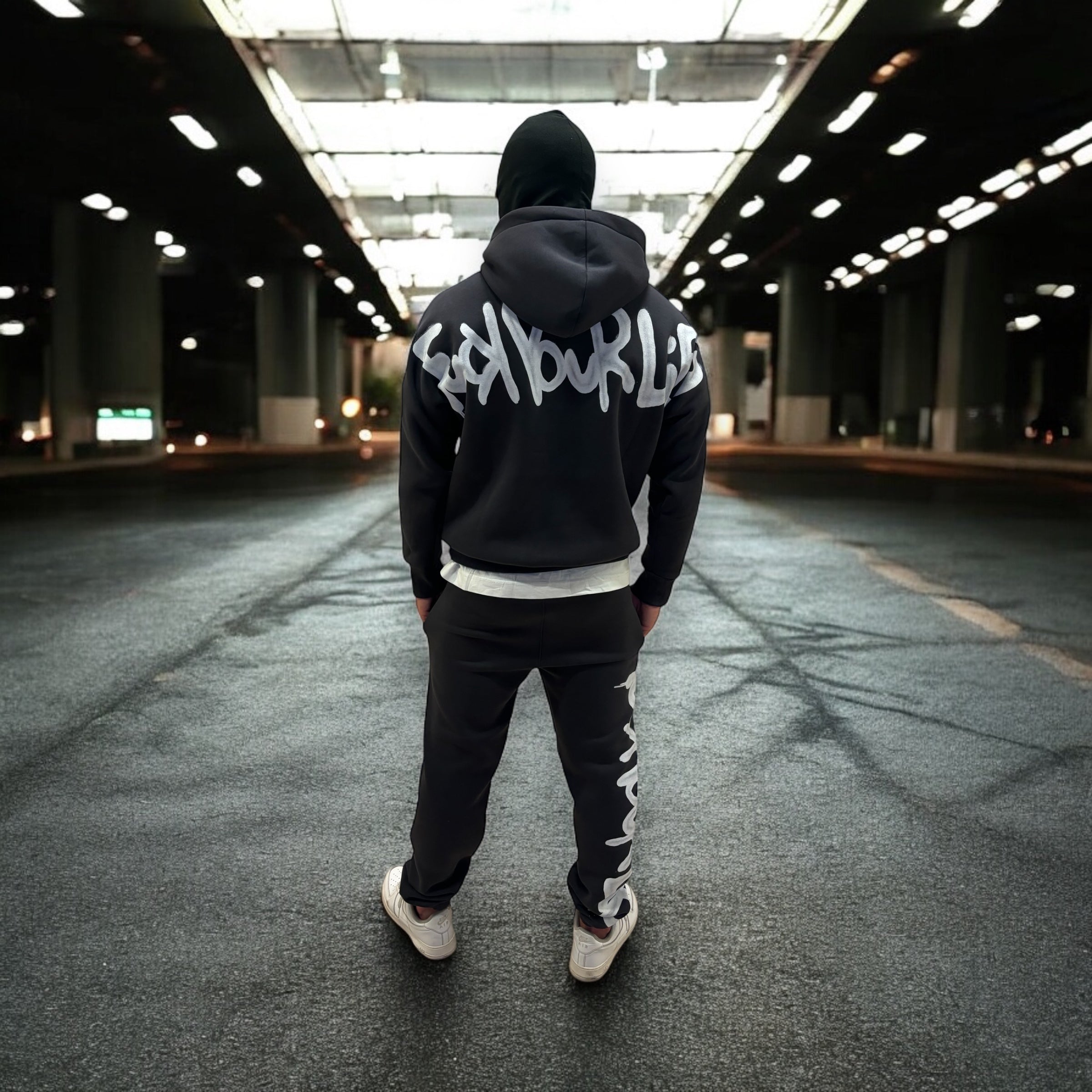 Completo Spray Smoke Cappuccio