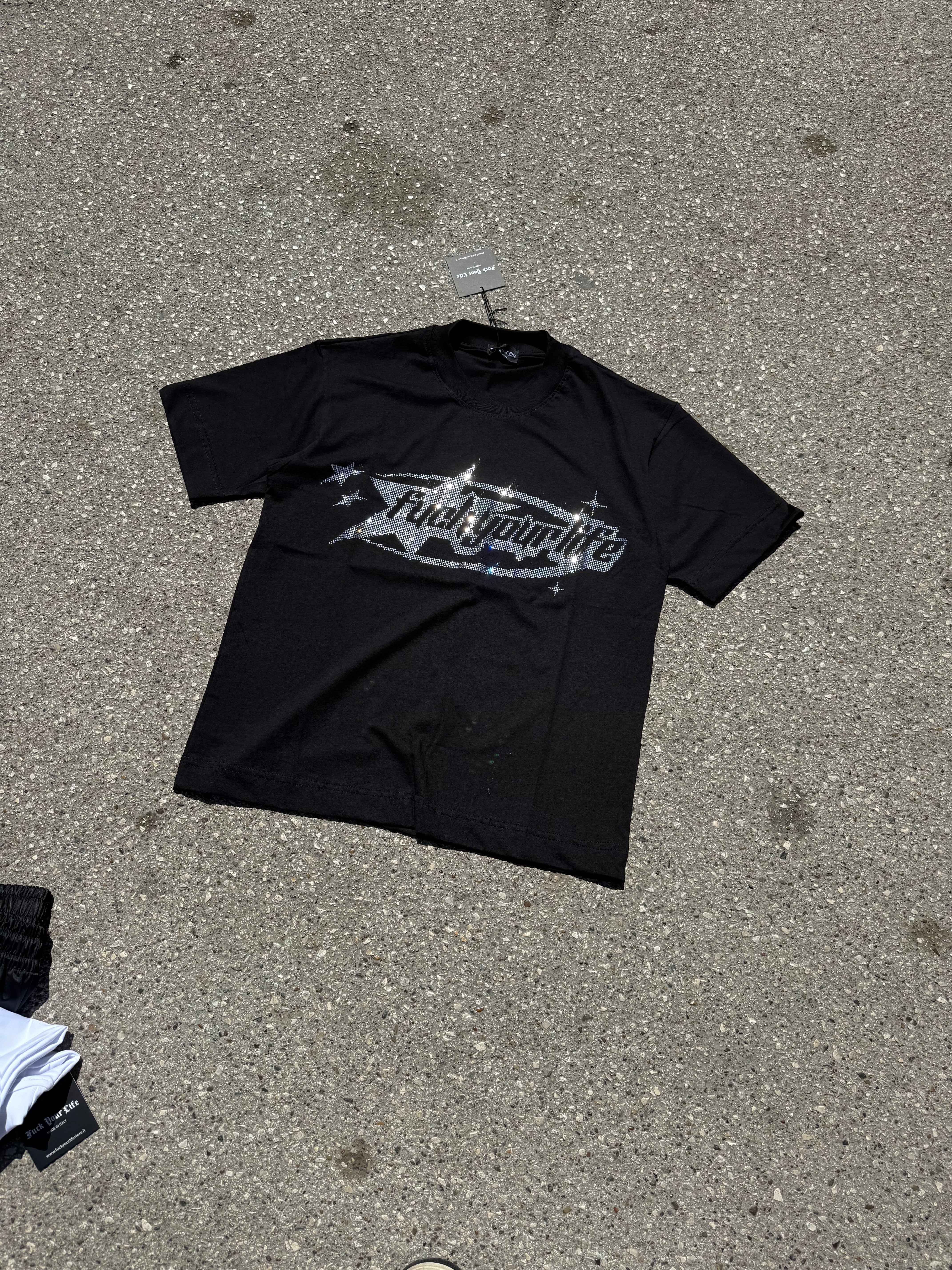 T-shirt Brillantinata Black