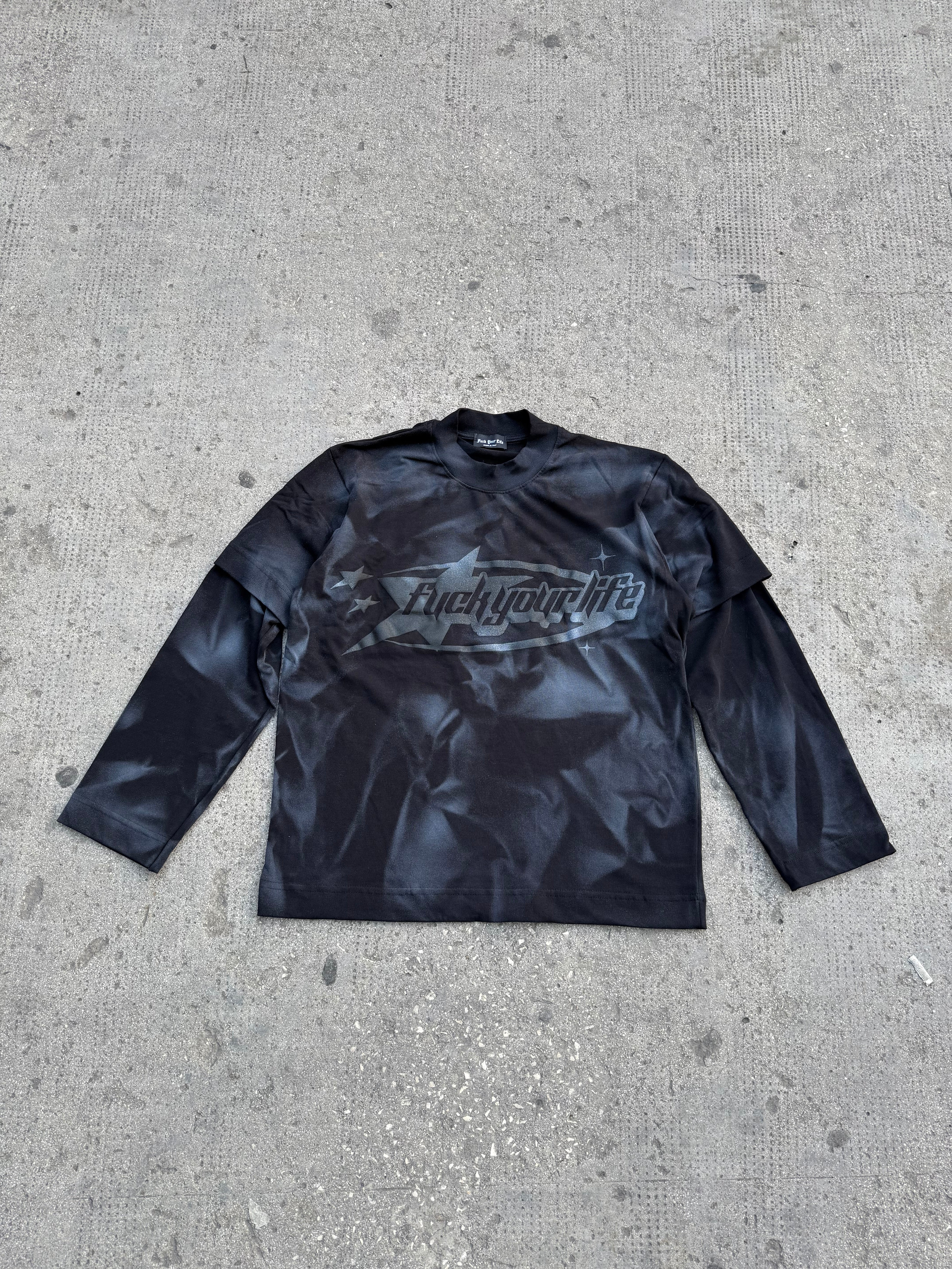 Longe Sleeve Sfumata Black