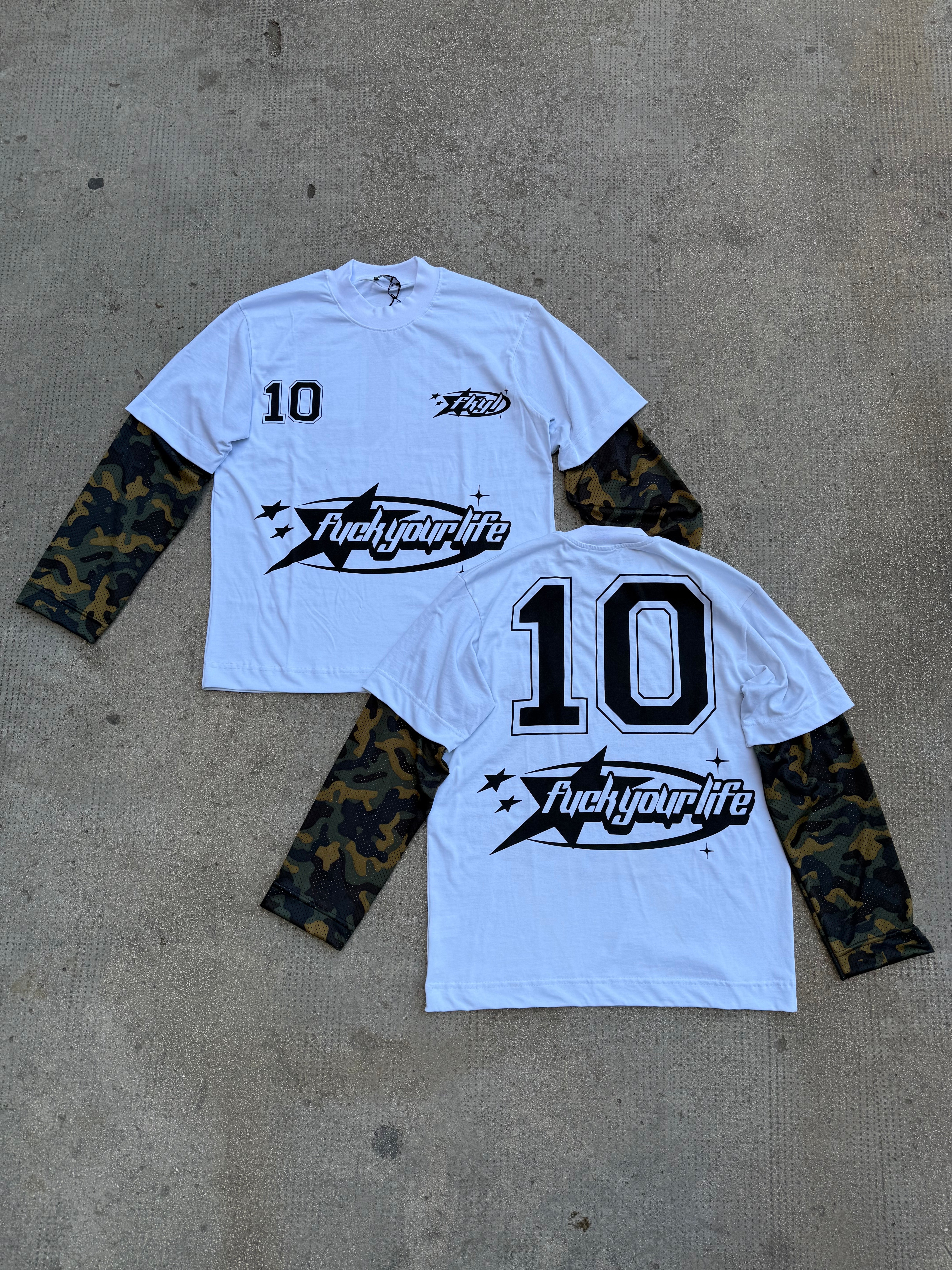 Longe Sleeve Military White