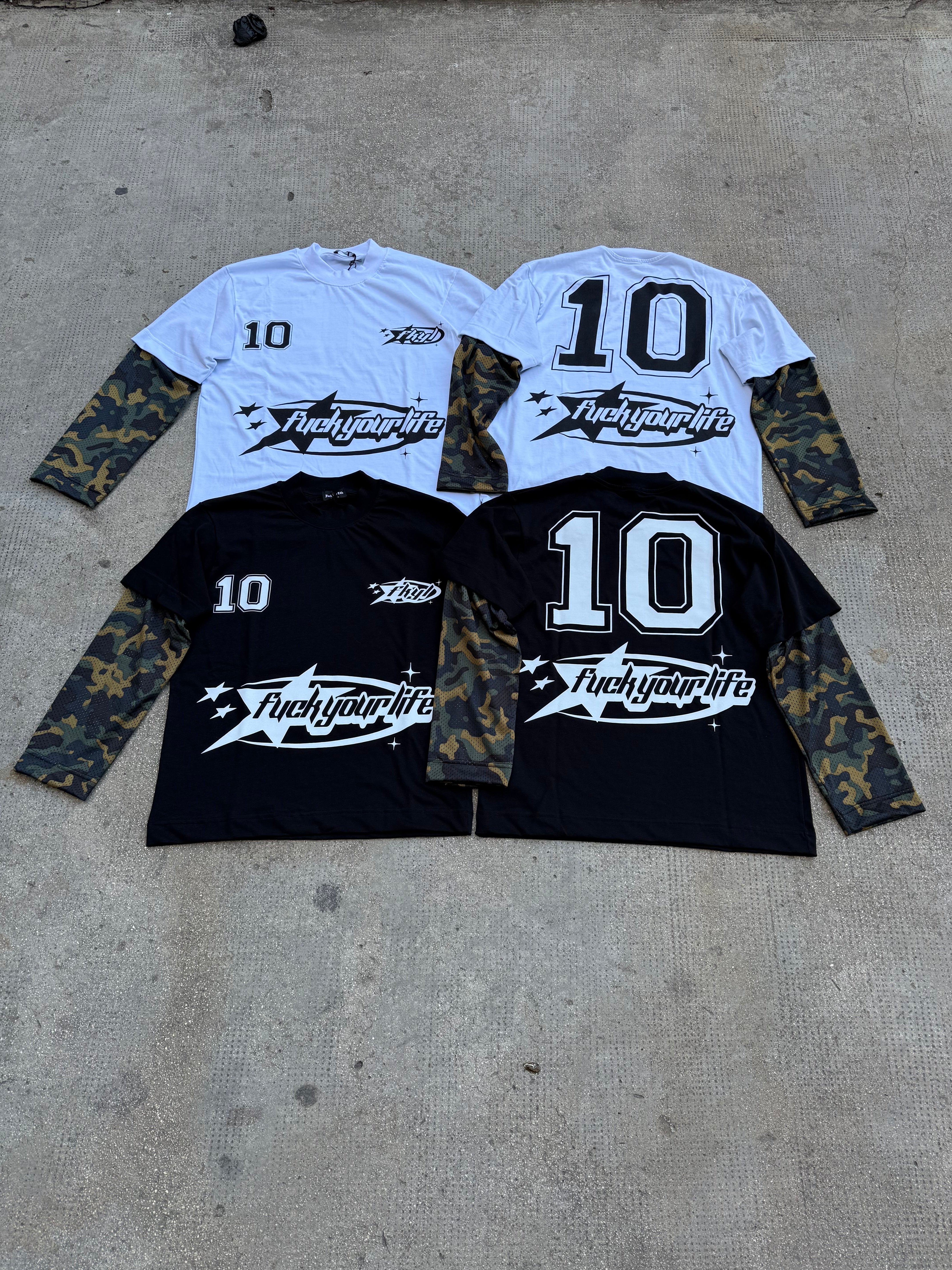 Longe Sleeve Military White