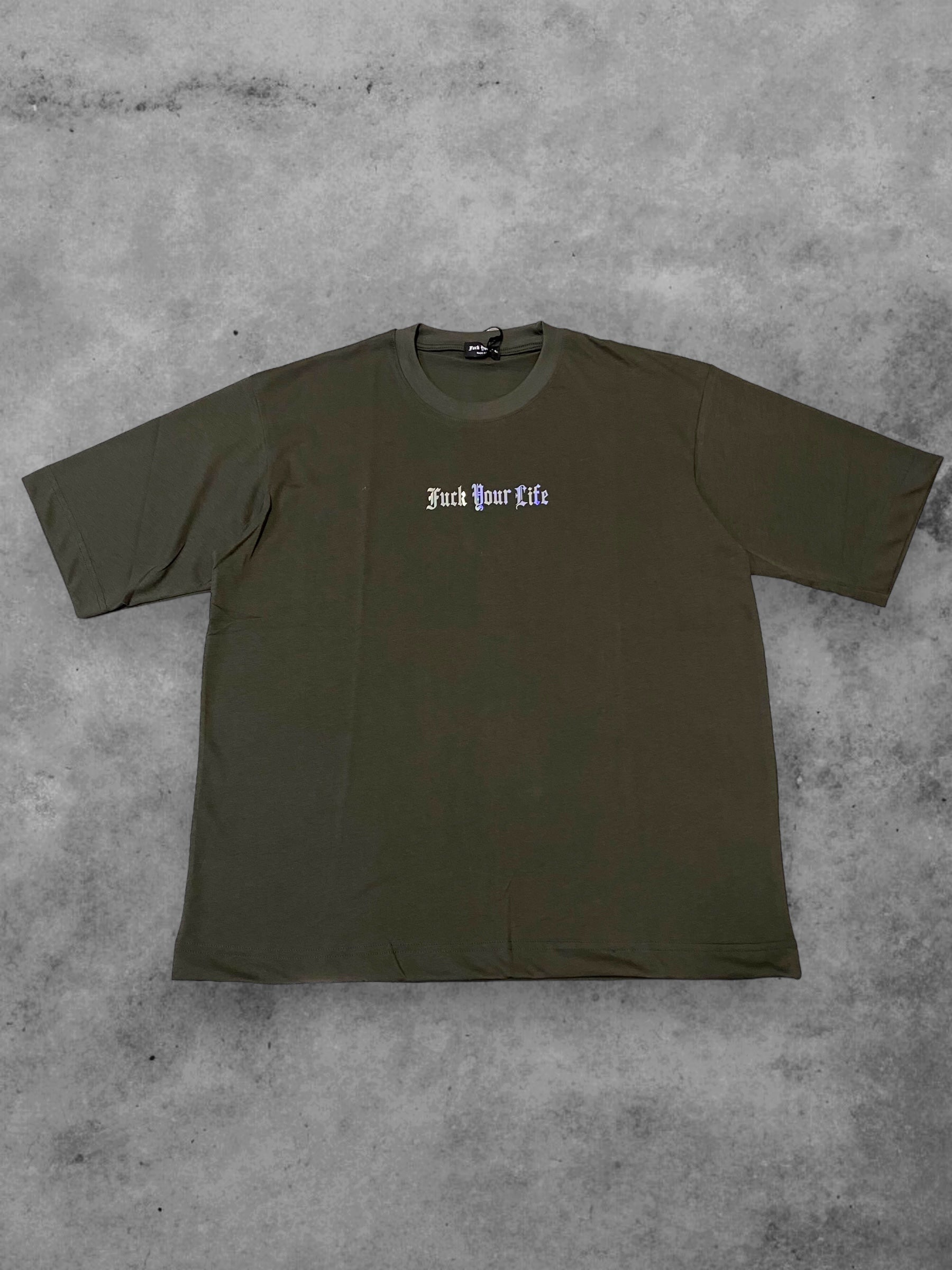 T-shirt Ologramma Reflective Verde militare