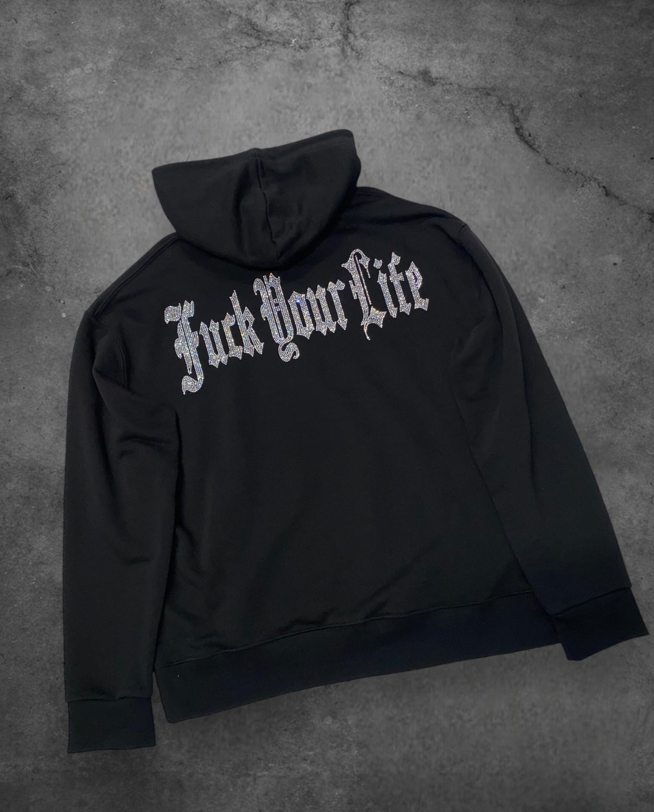 Hoodie Limited Edition Black Strass FYL - 002101