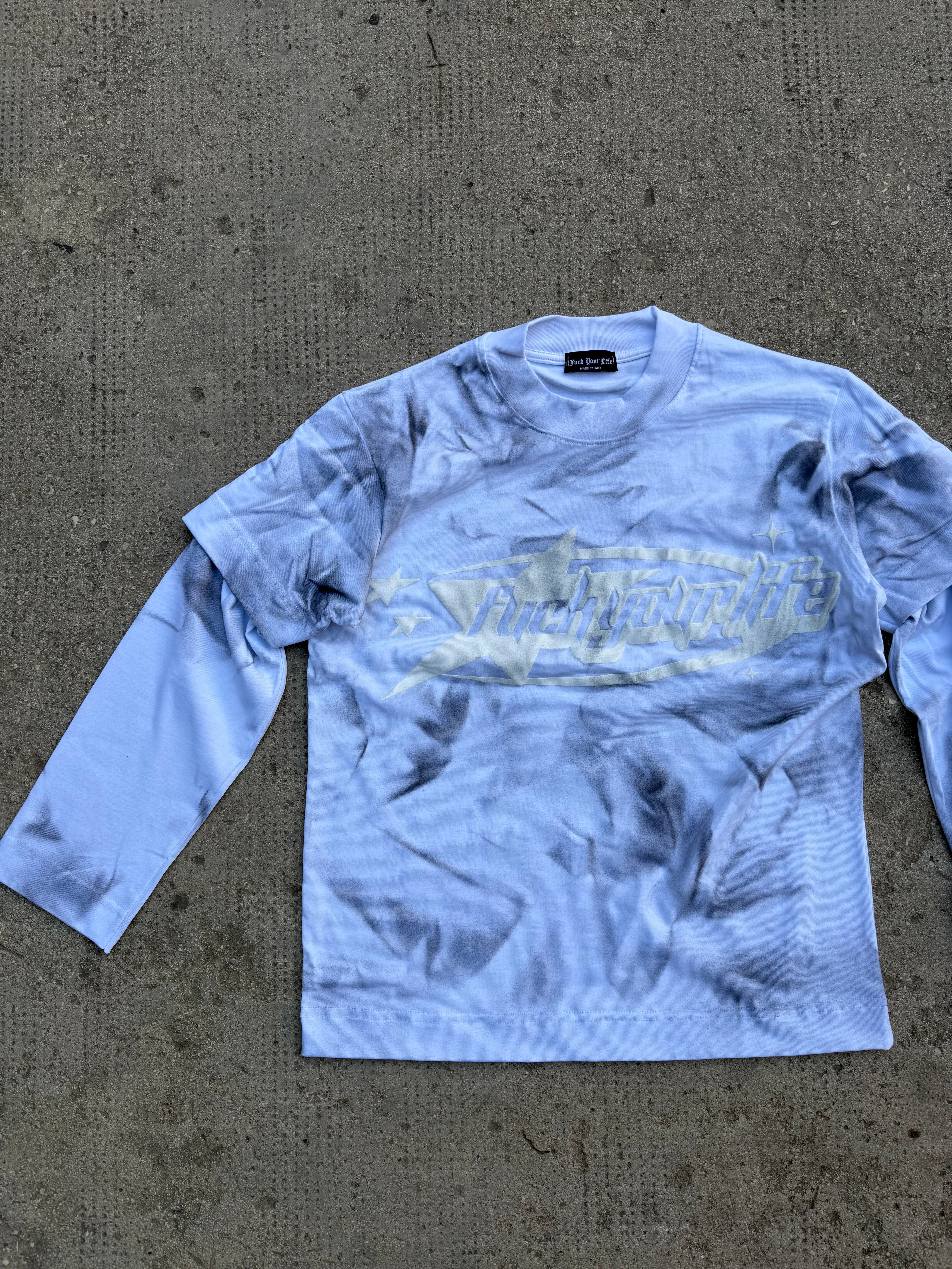 Longe Sleeve Sfumata White