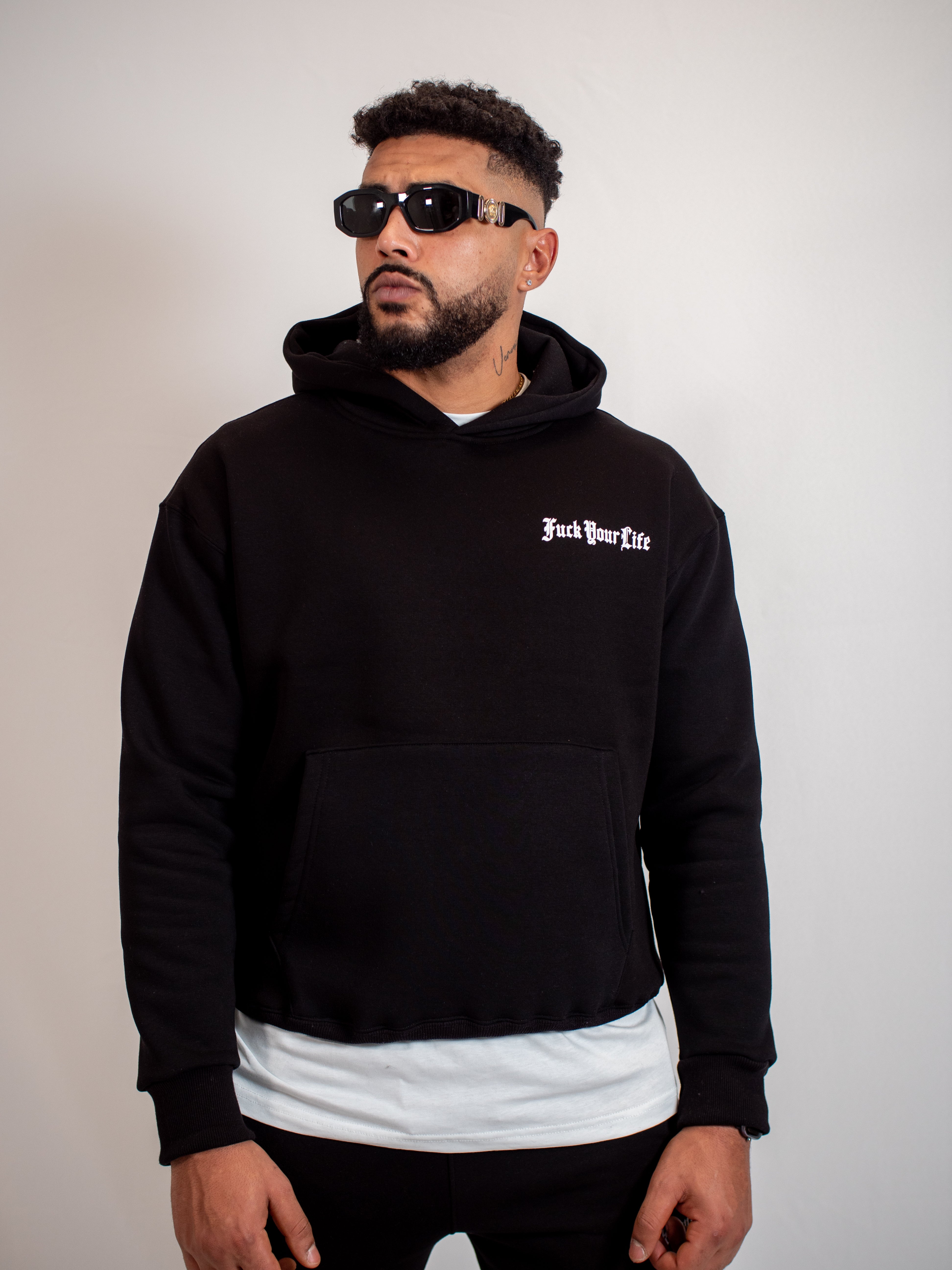 Felpa Hoodie Nera FP002202