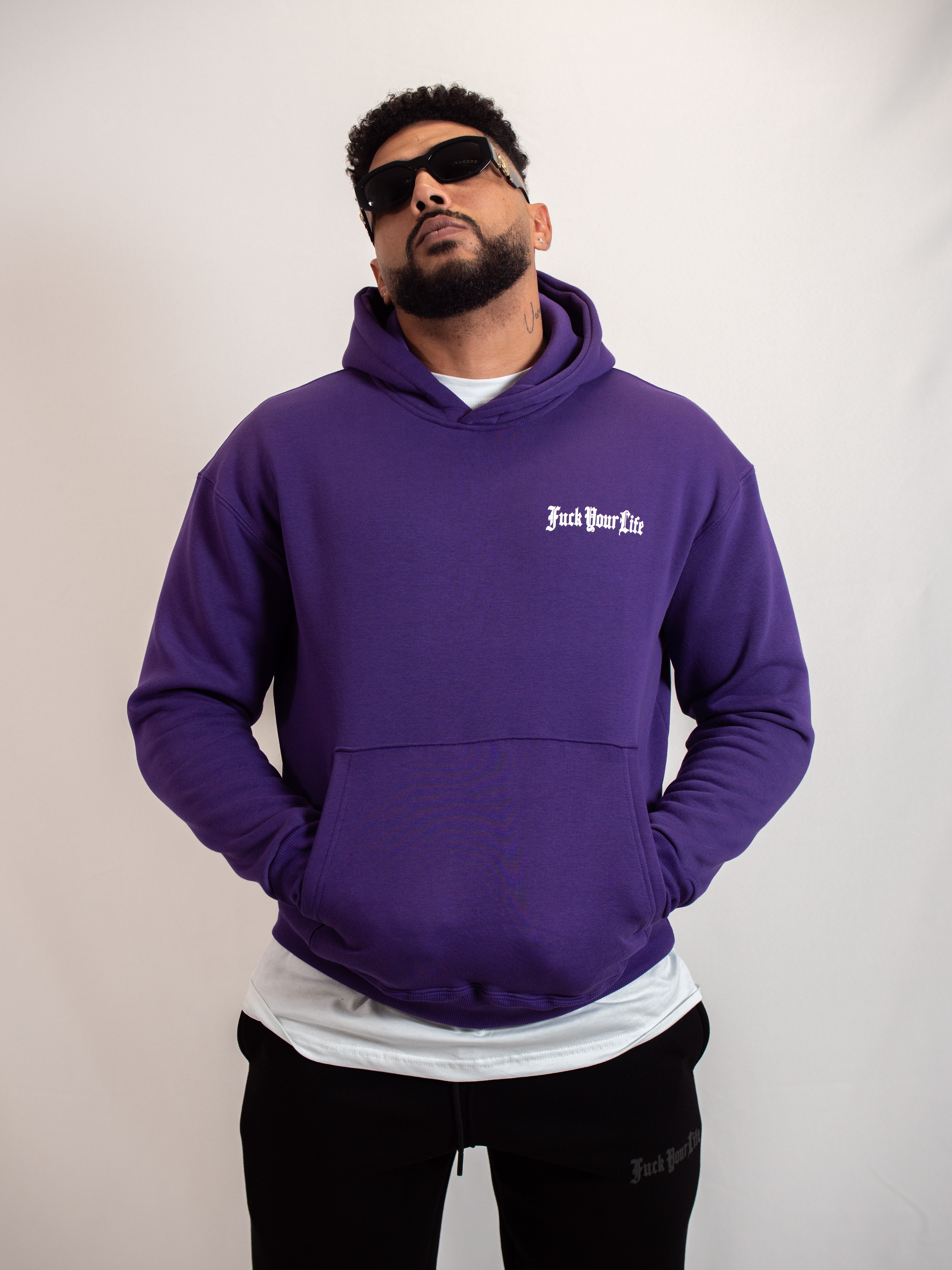 Felpa Hoodie Viola FP002202