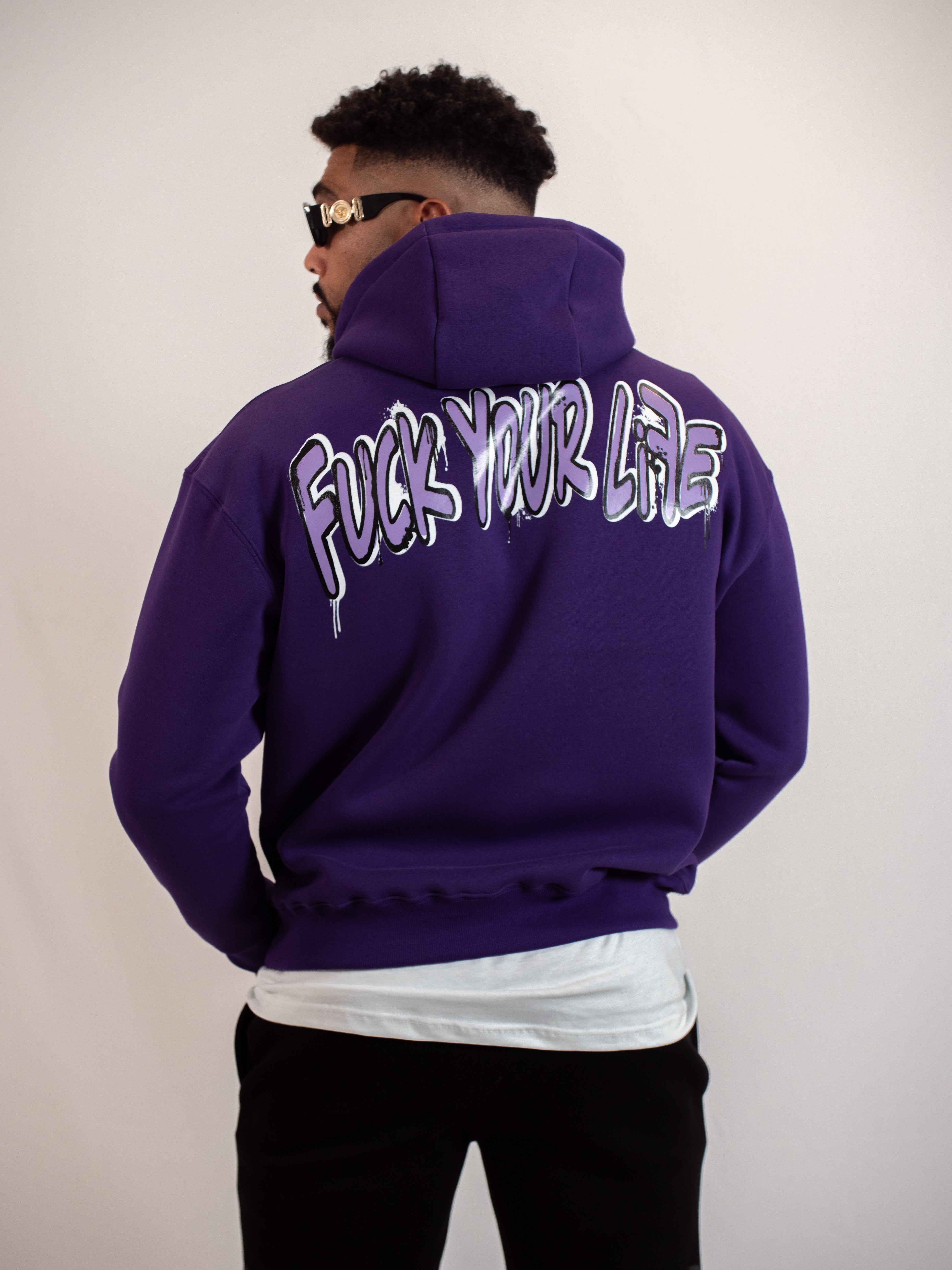Felpa Hoodie Viola FP002202