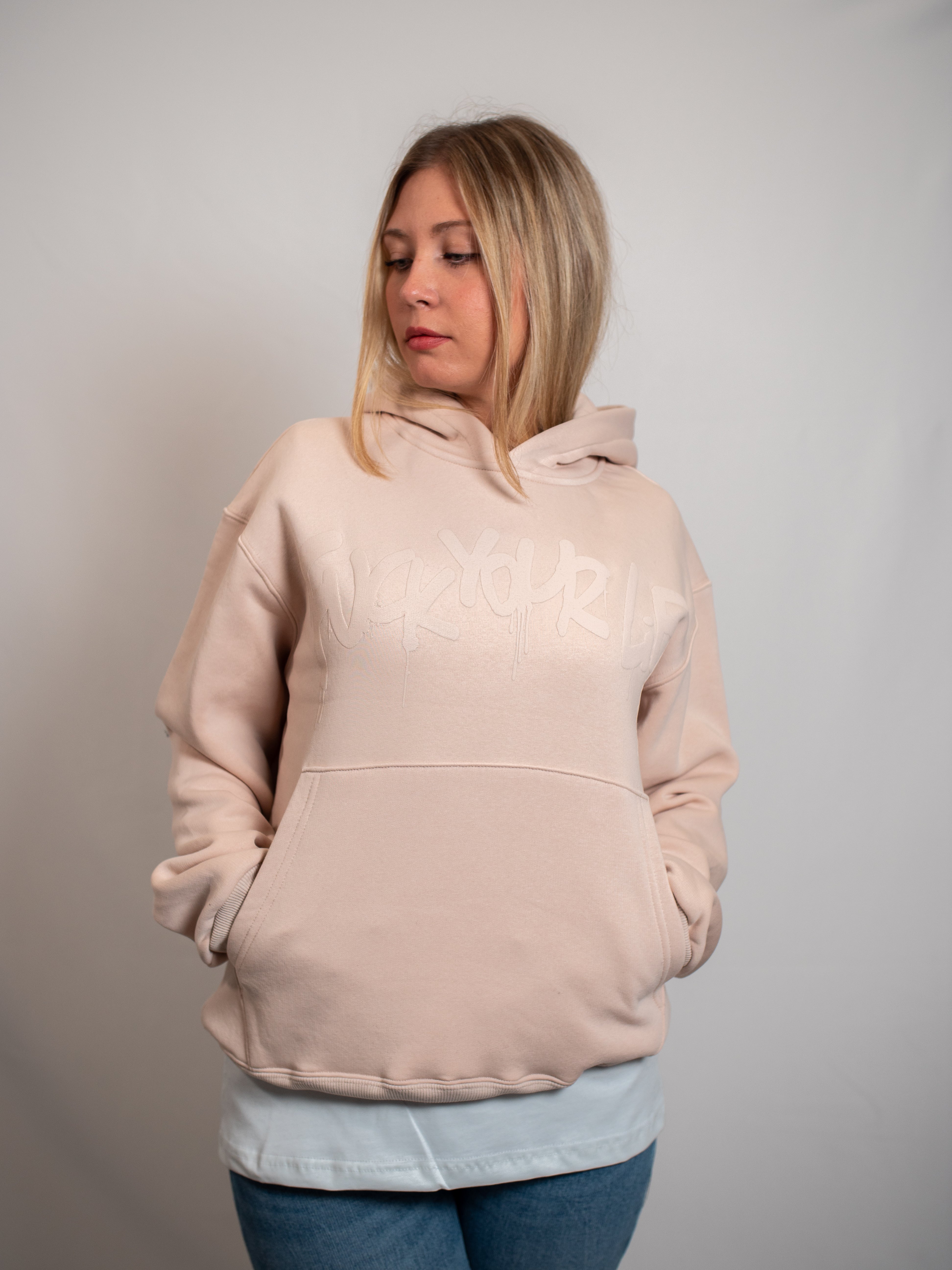 Felpa Hoodie Crema Donna FP002203