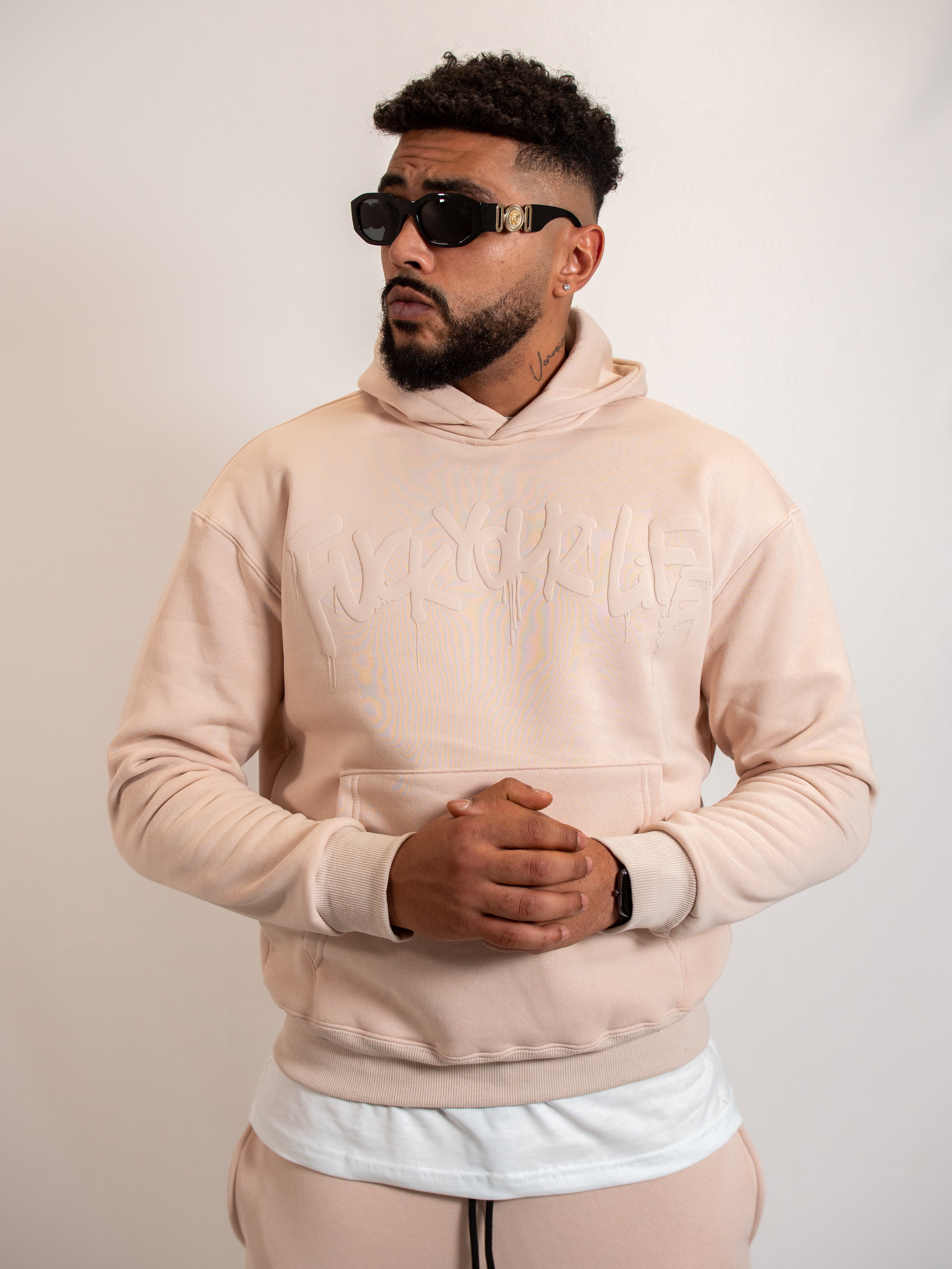 Felpa Hoodie Crema FP002203