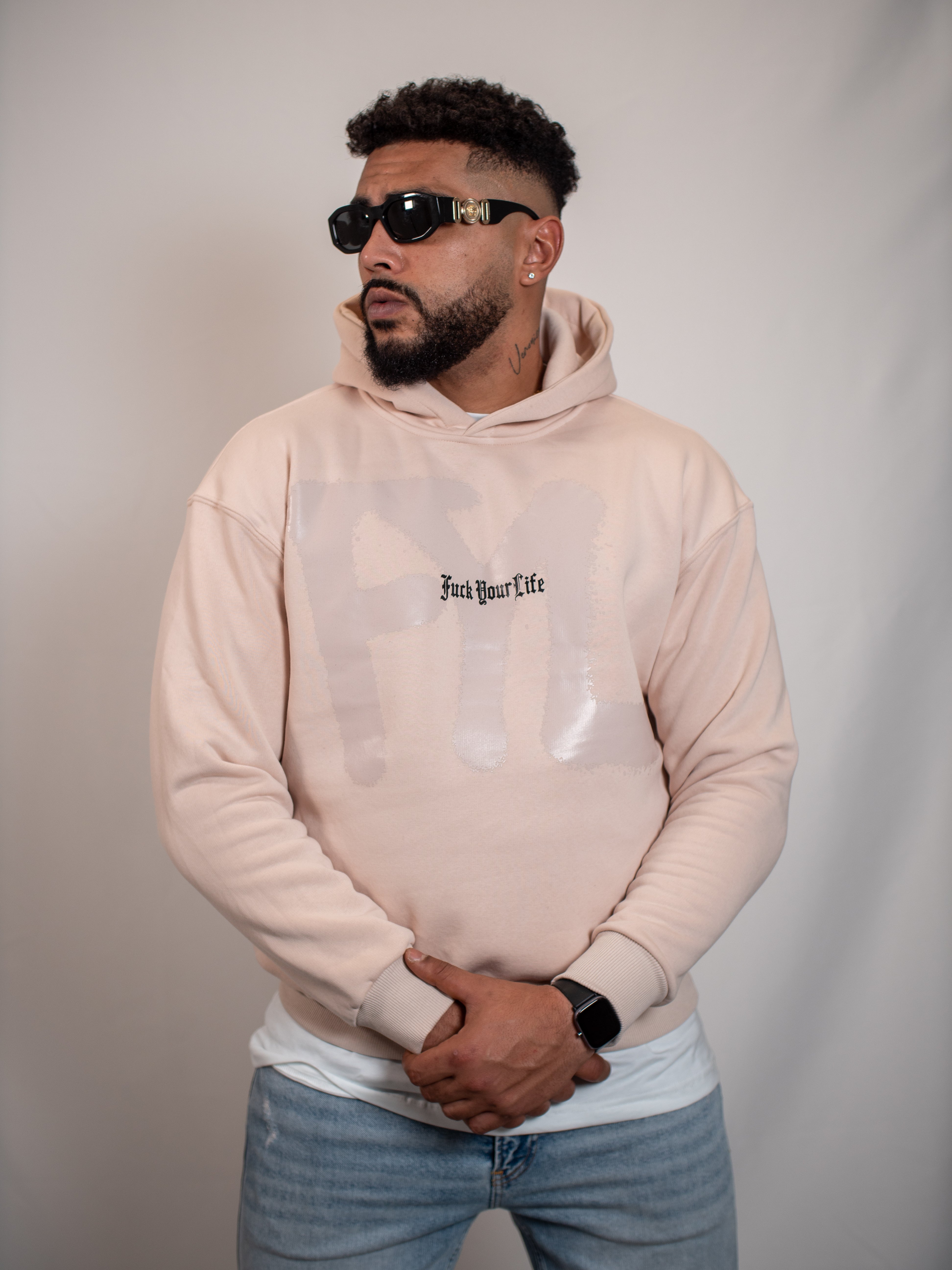 Felpa Hoodie Crema FP002204