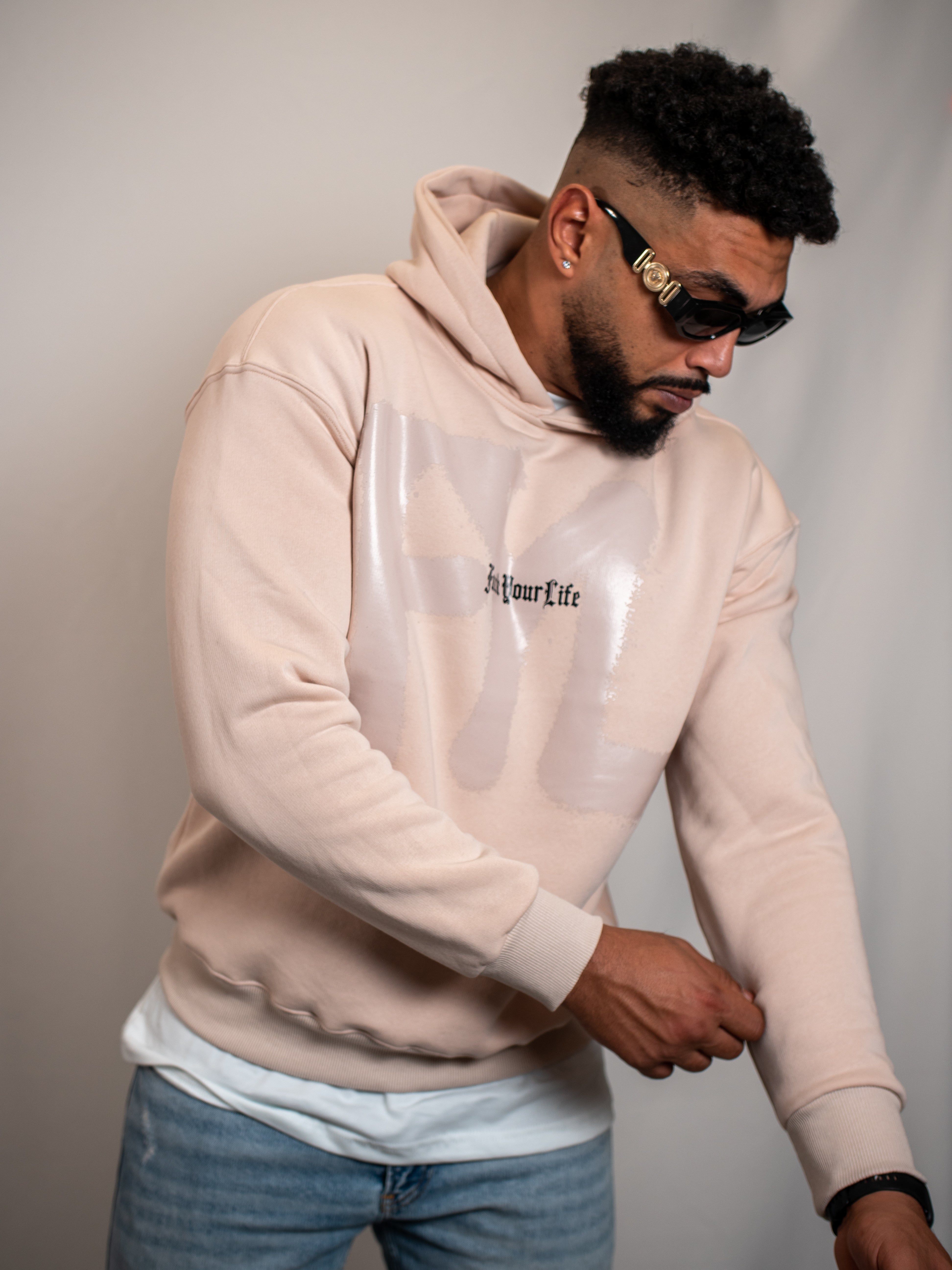 Felpa Hoodie Crema FP002204
