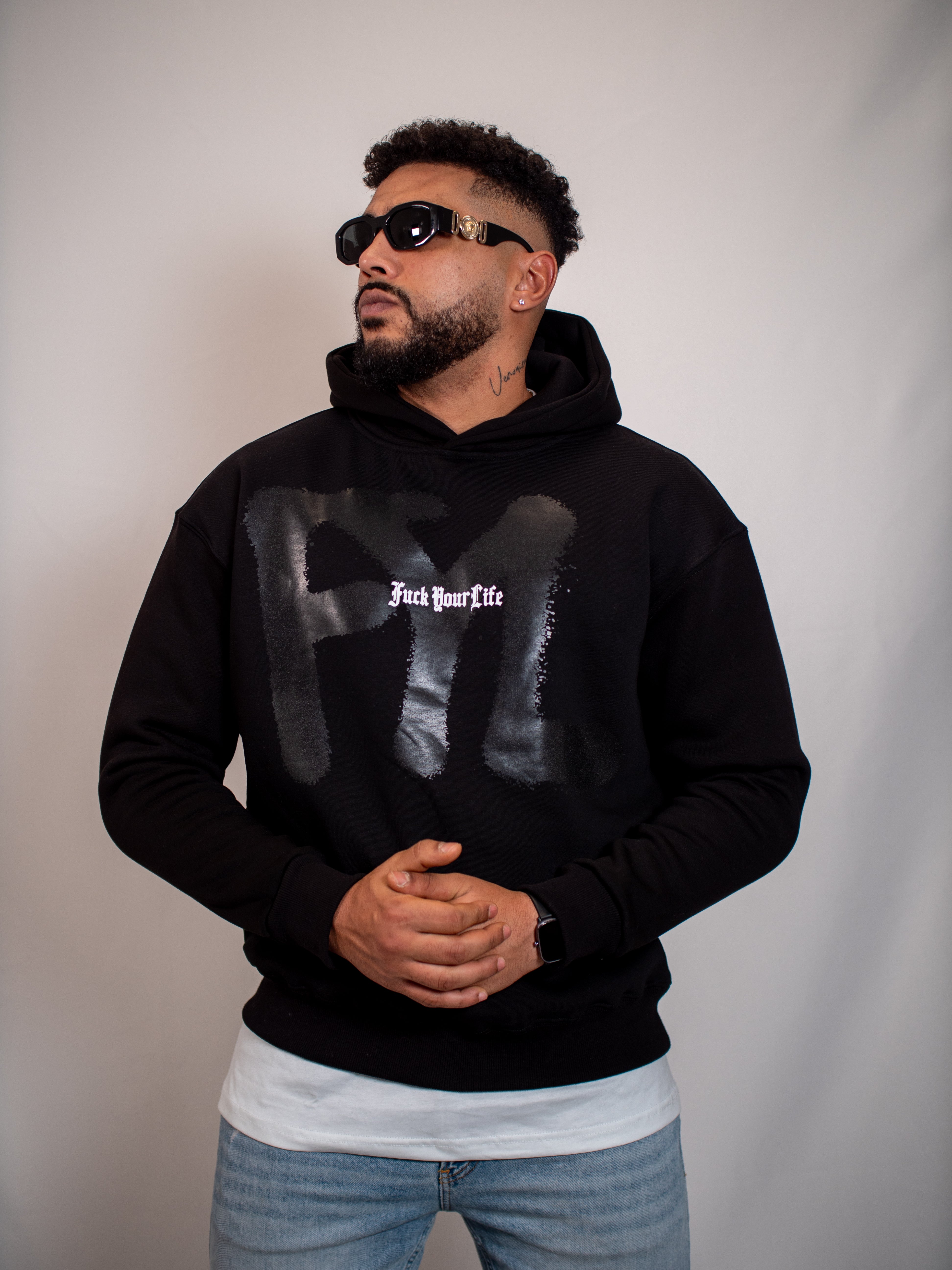 Felpa Hoodie Nera FP002204
