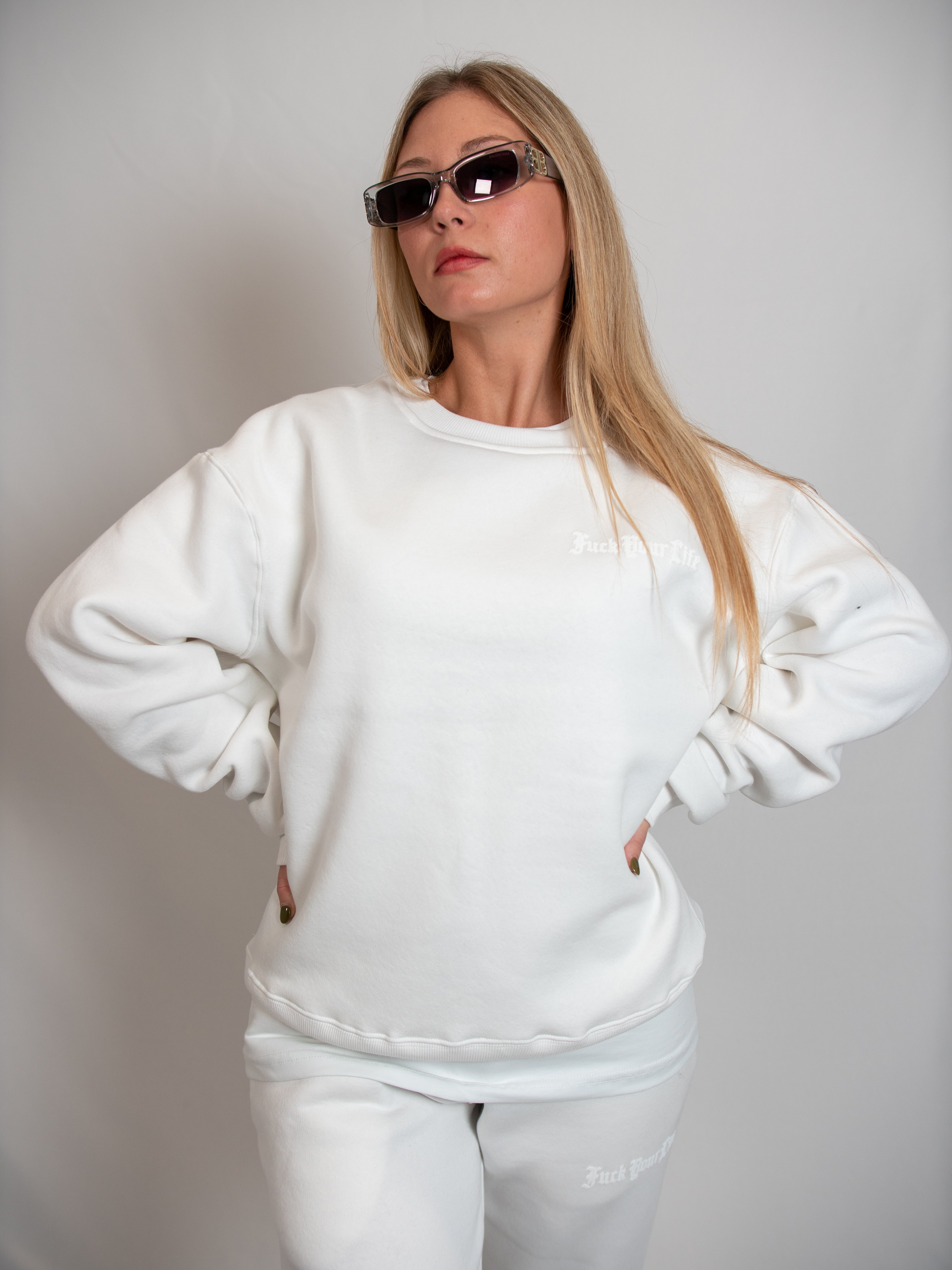 Felpa Bianca Donna FP002207