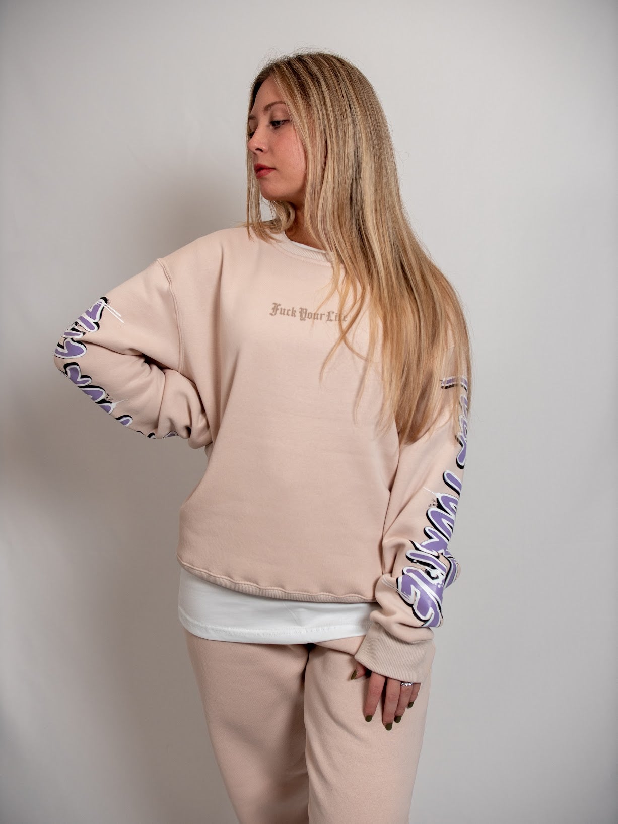 Felpa Crema donna FP002208