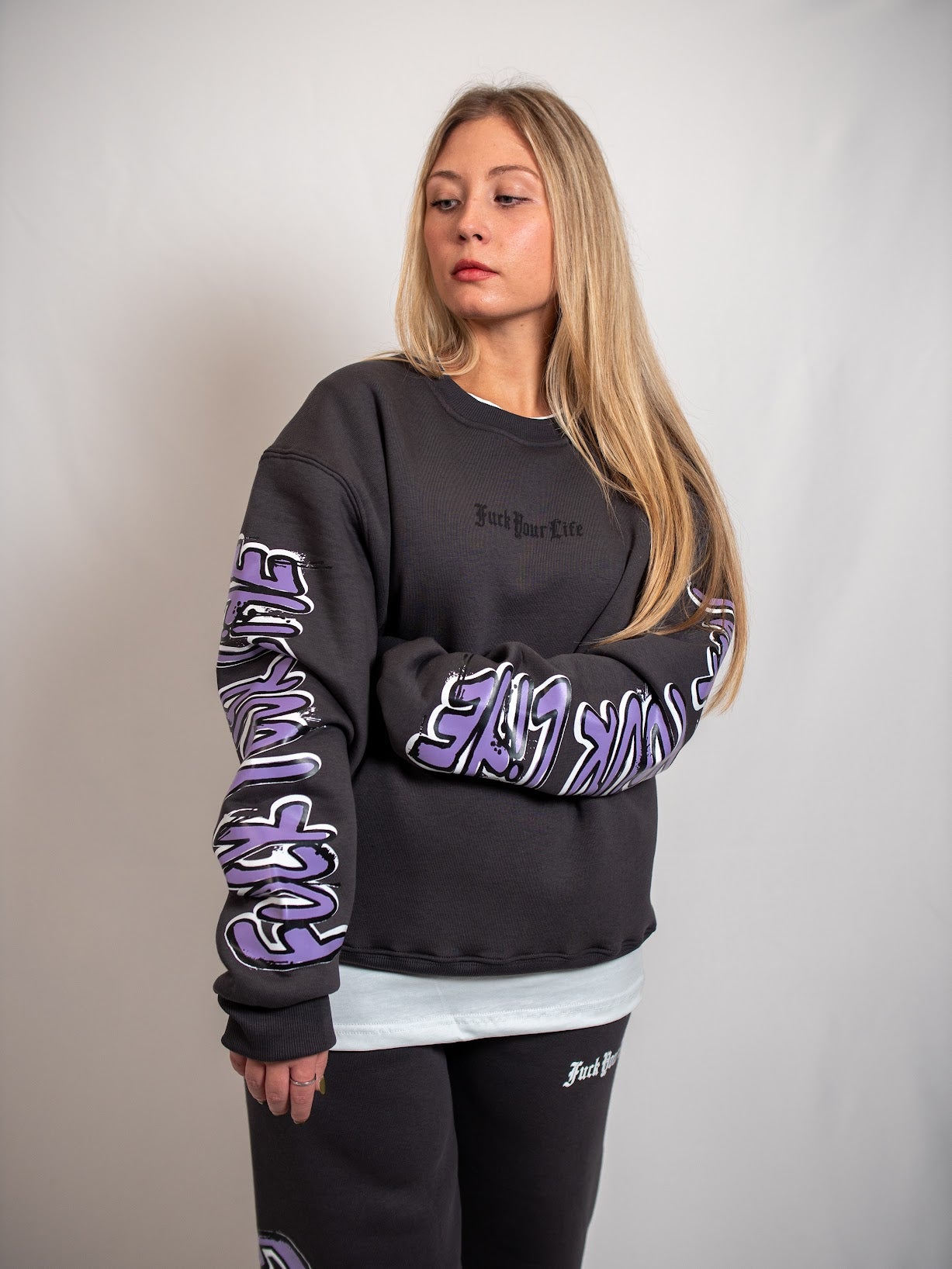 Felpa piombo donna FP002208