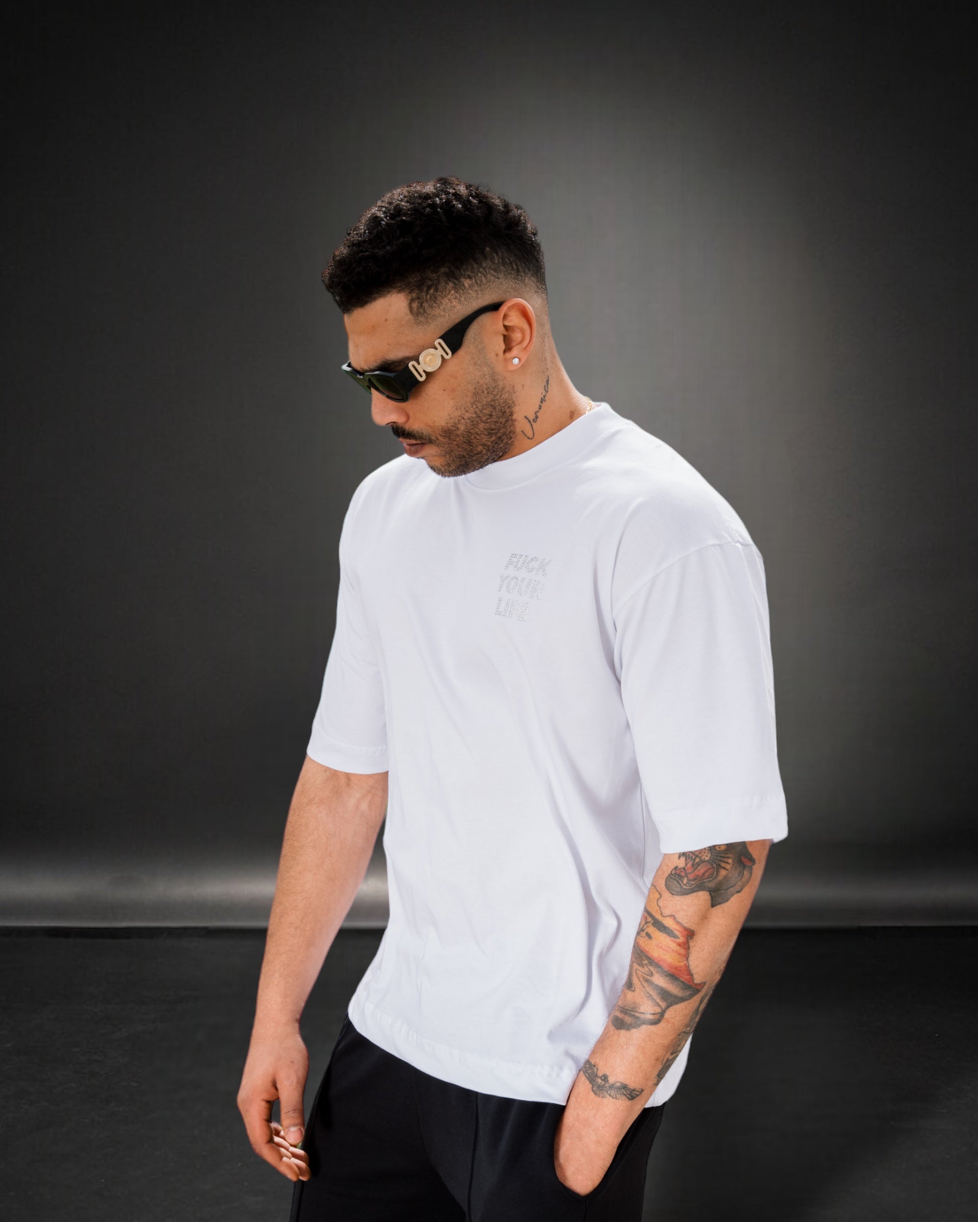 T-shirt en coton blanc