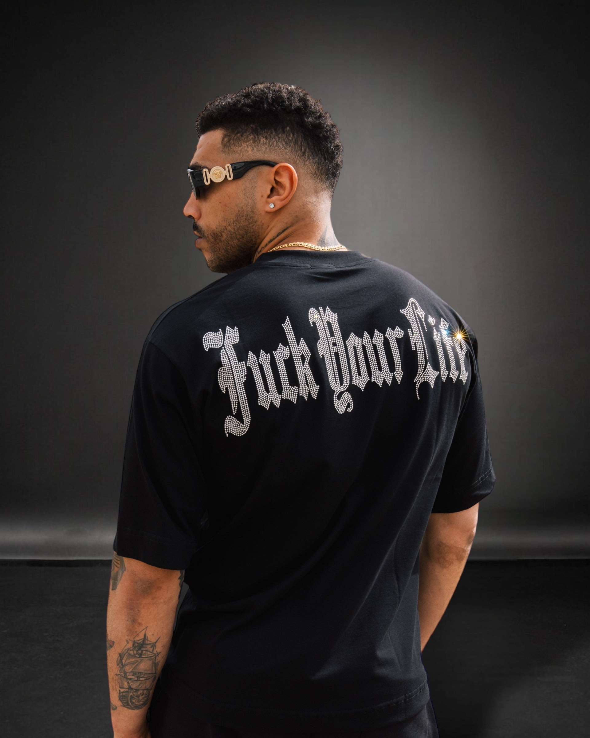 T-shirt Strass Black Limited Edition - 001215