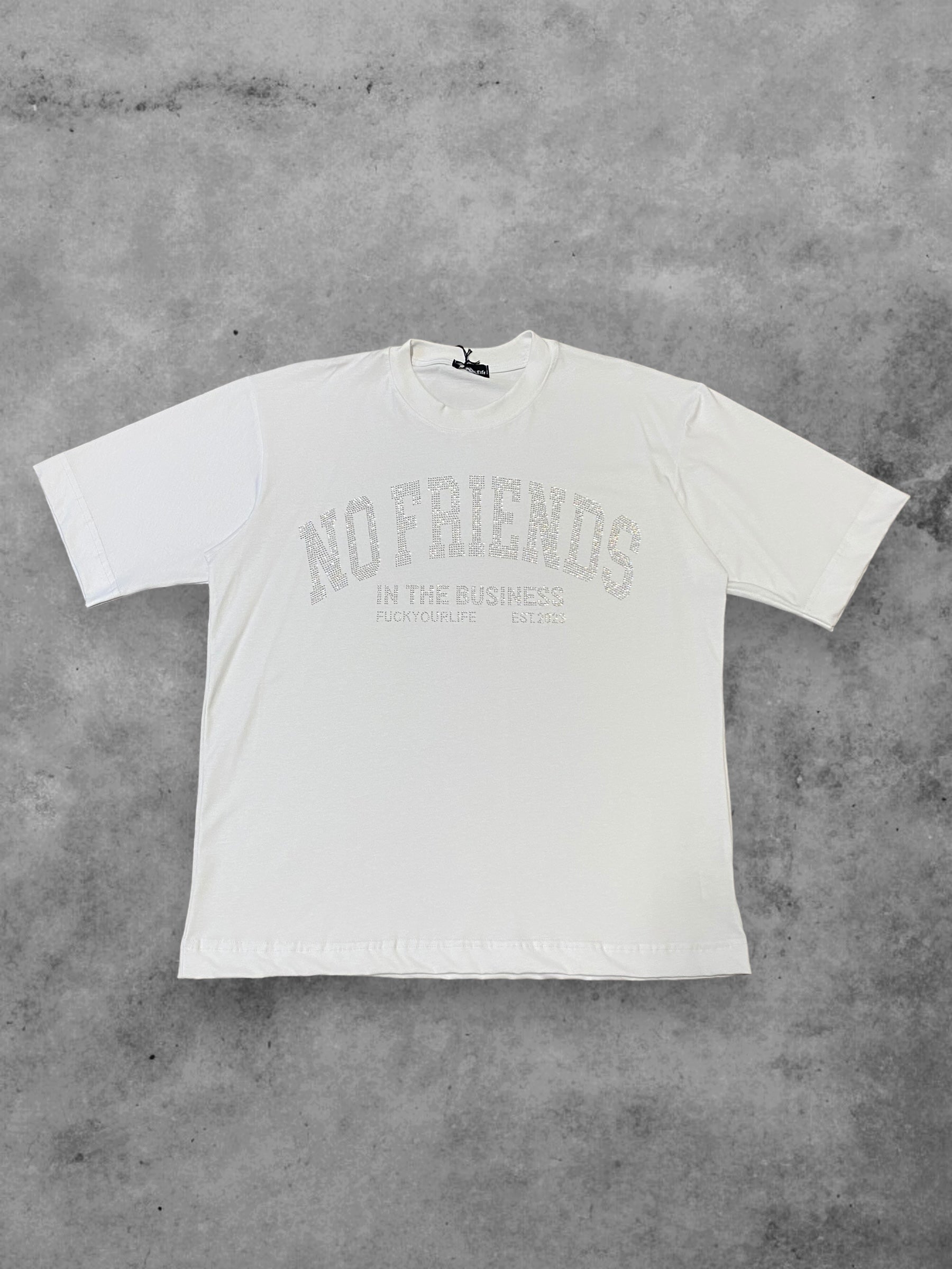 Weißes Baumwoll-T-Shirt