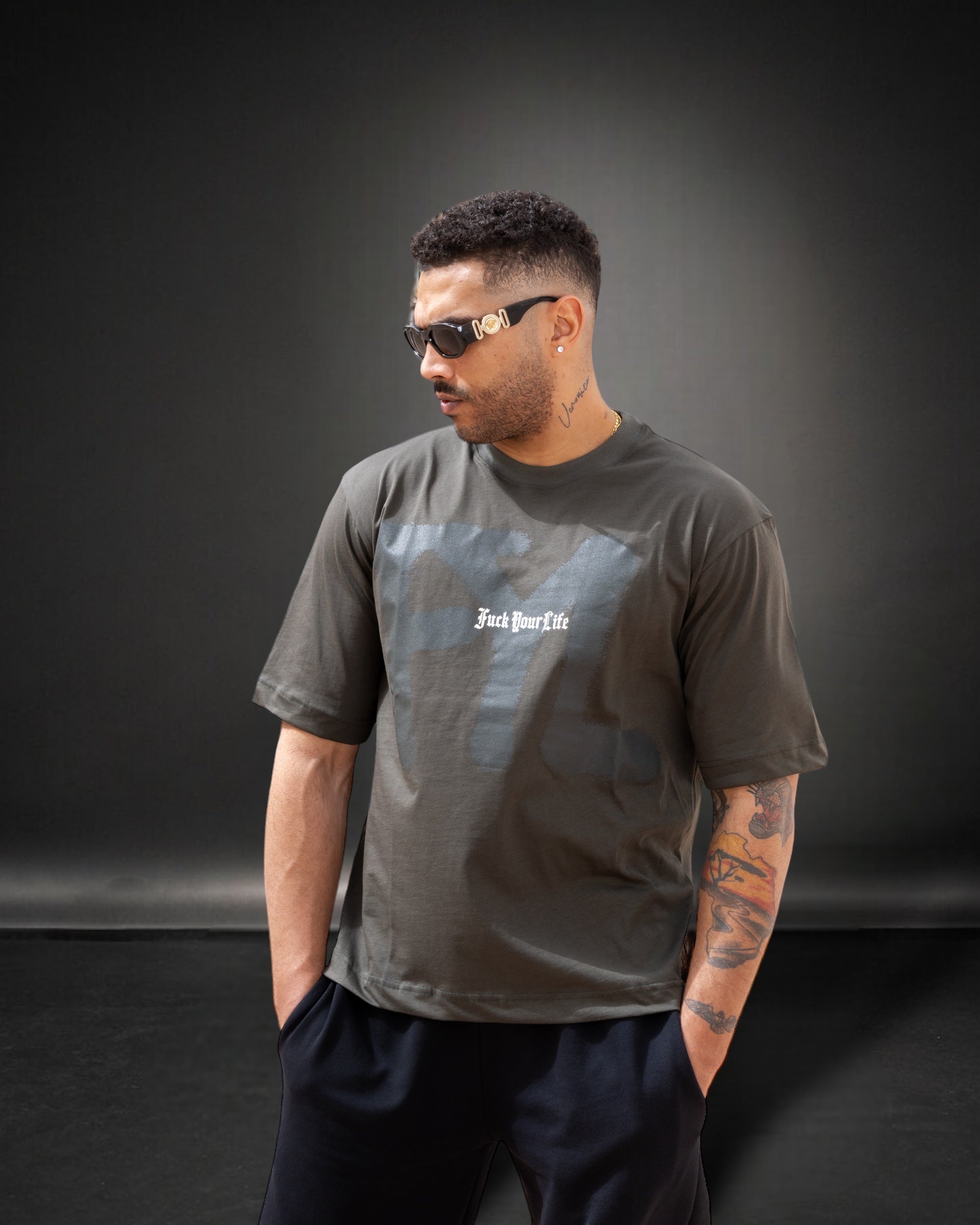 T-shirt Spray Verde Militare - 001210