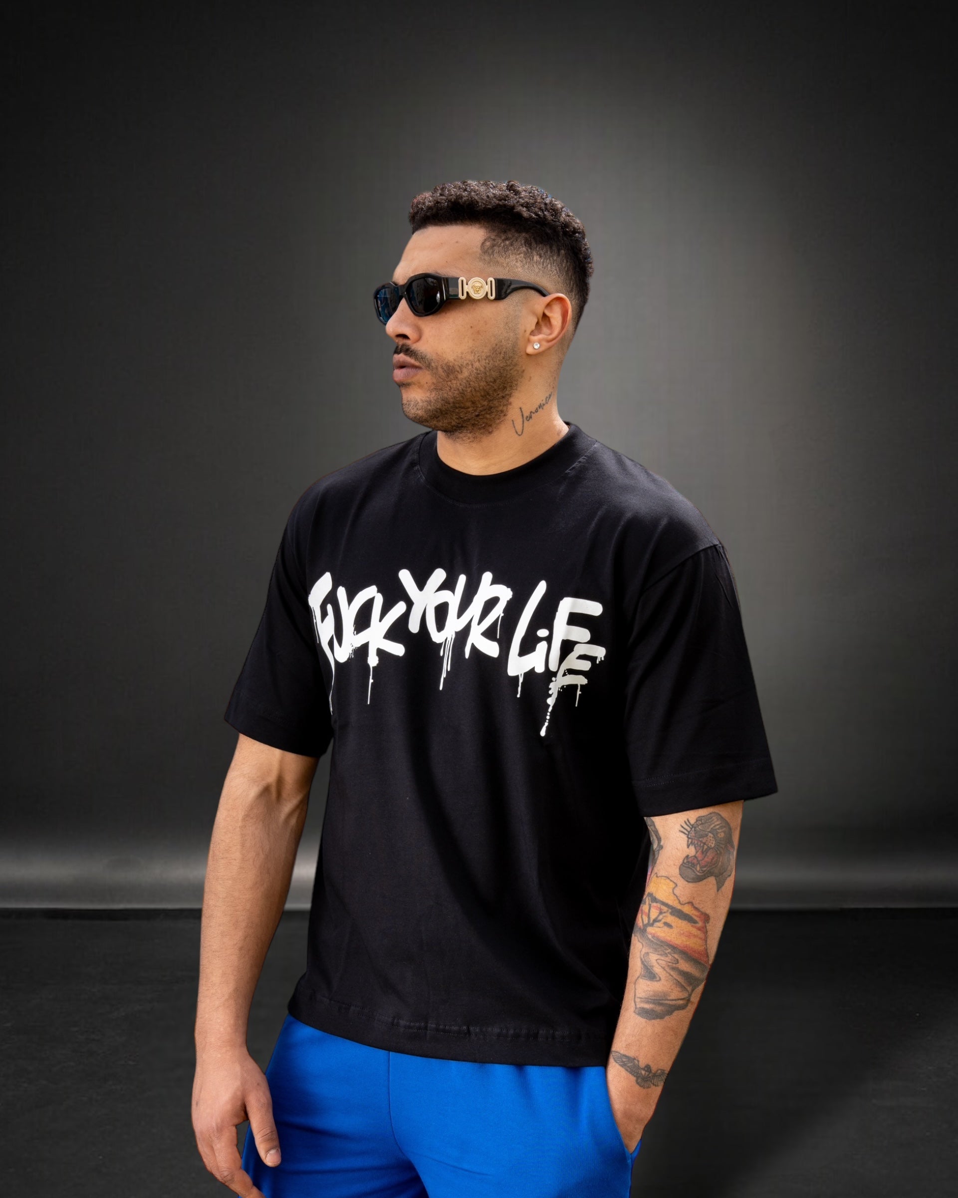 T-shirt in cotone Black - 001207