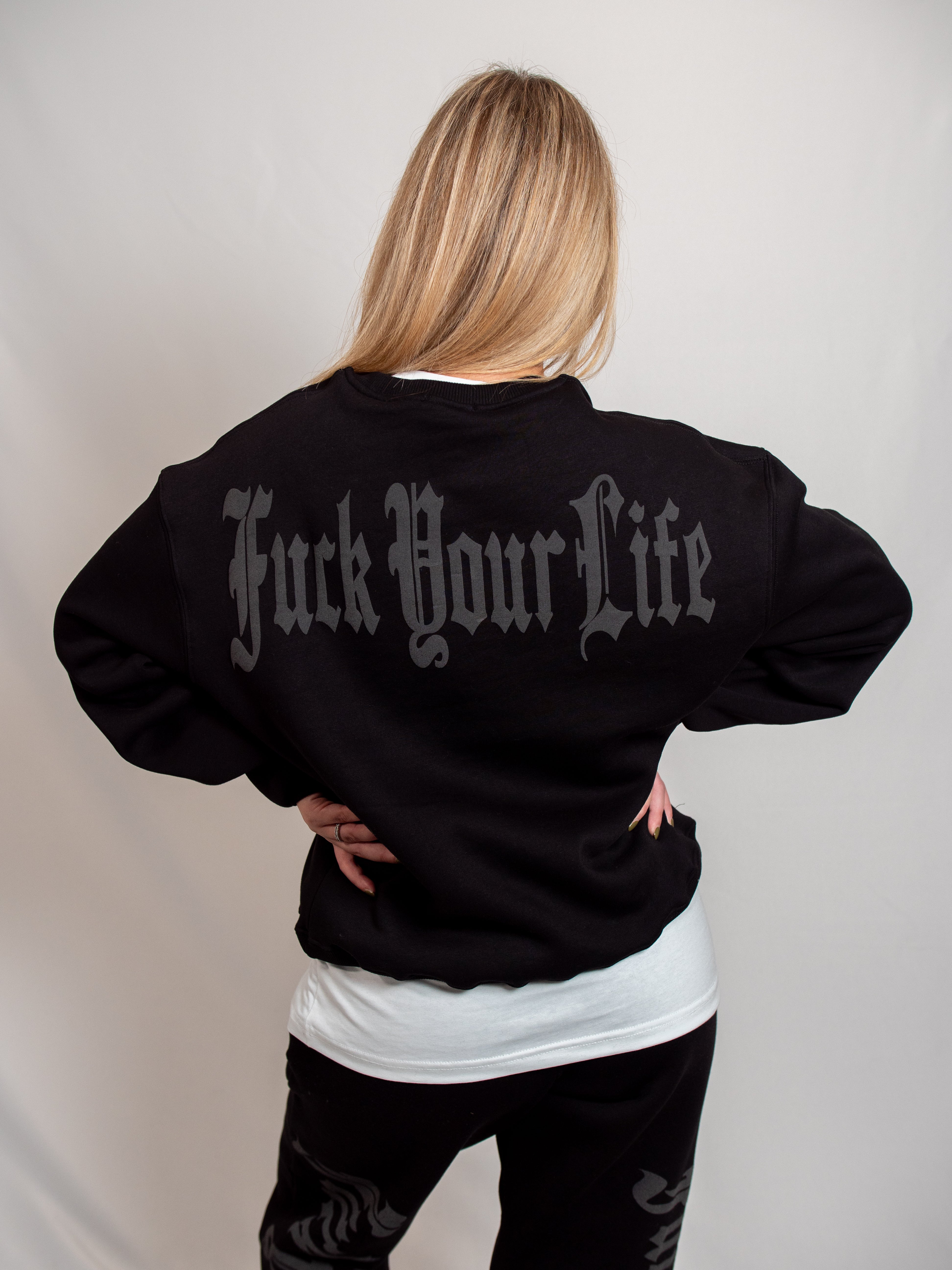 Felpa Nera Donna FP002207