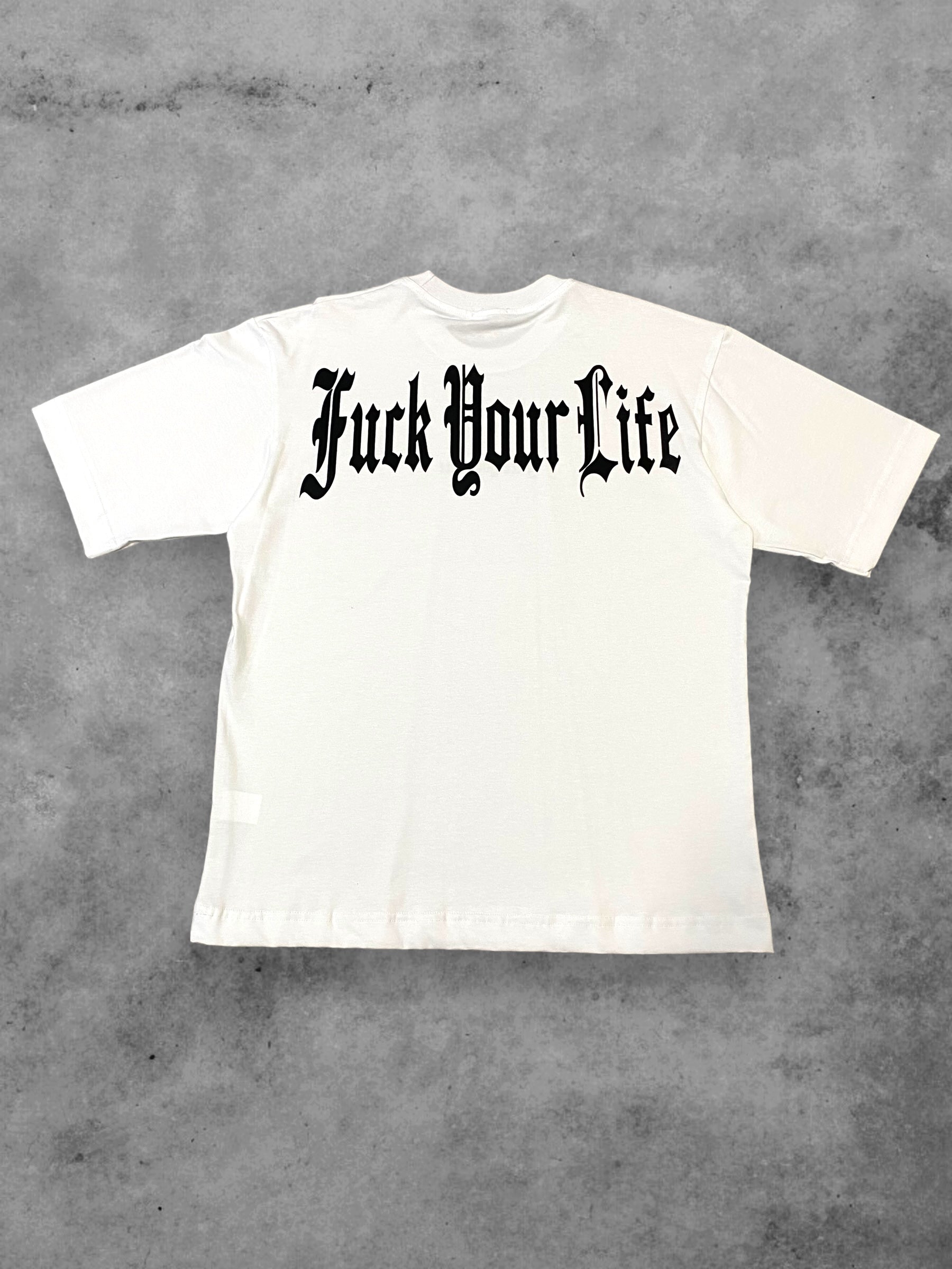 Weißes Baumwoll-T-Shirt