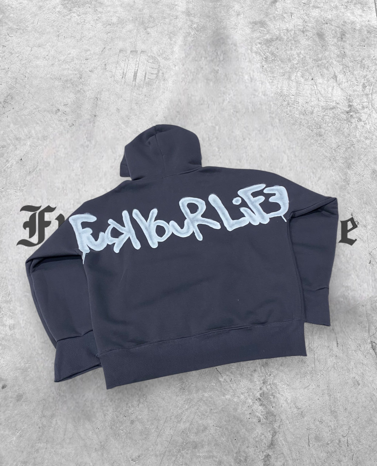 Hoodie Spray Smoke Cappuccio