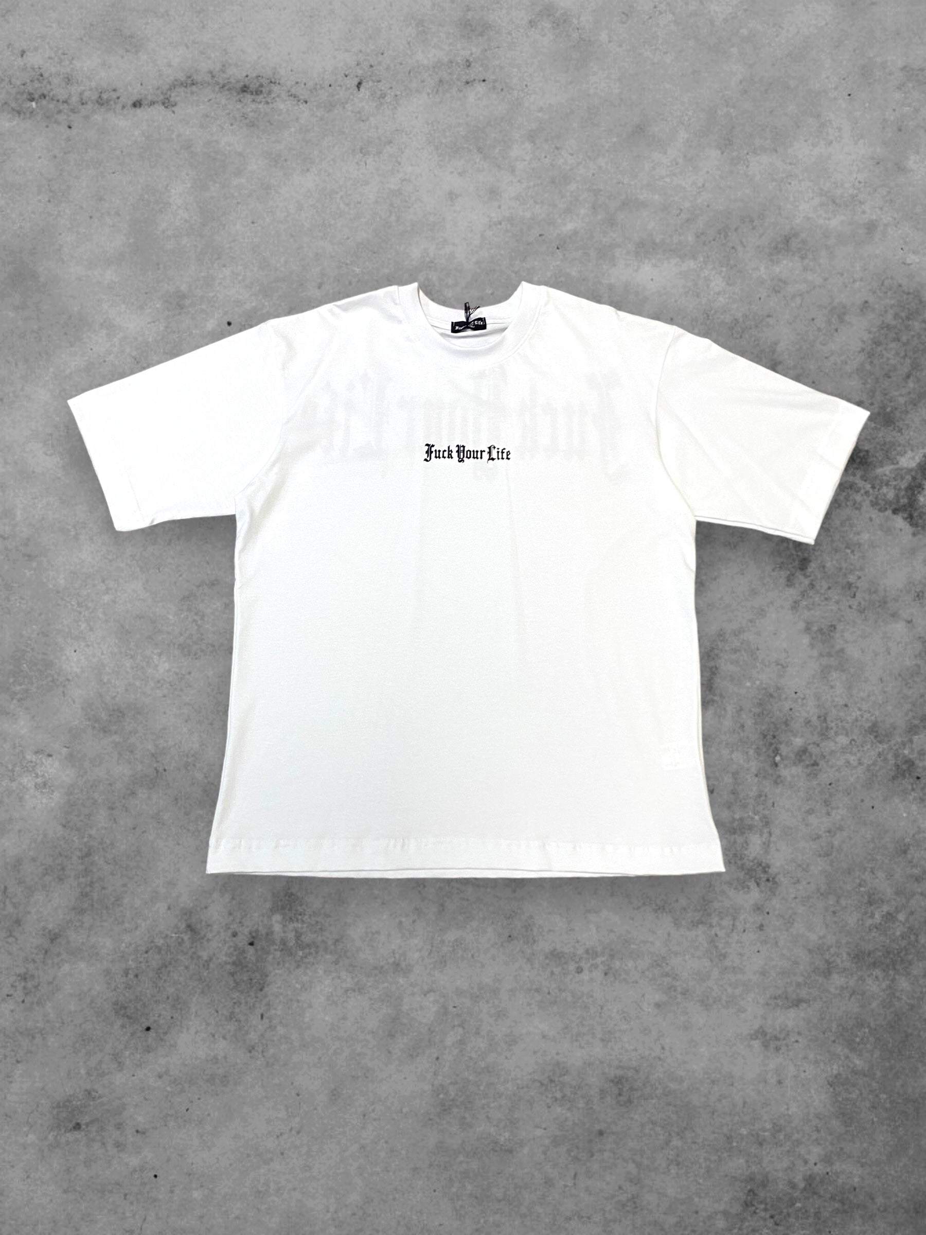 Weißes Baumwoll-T-Shirt
