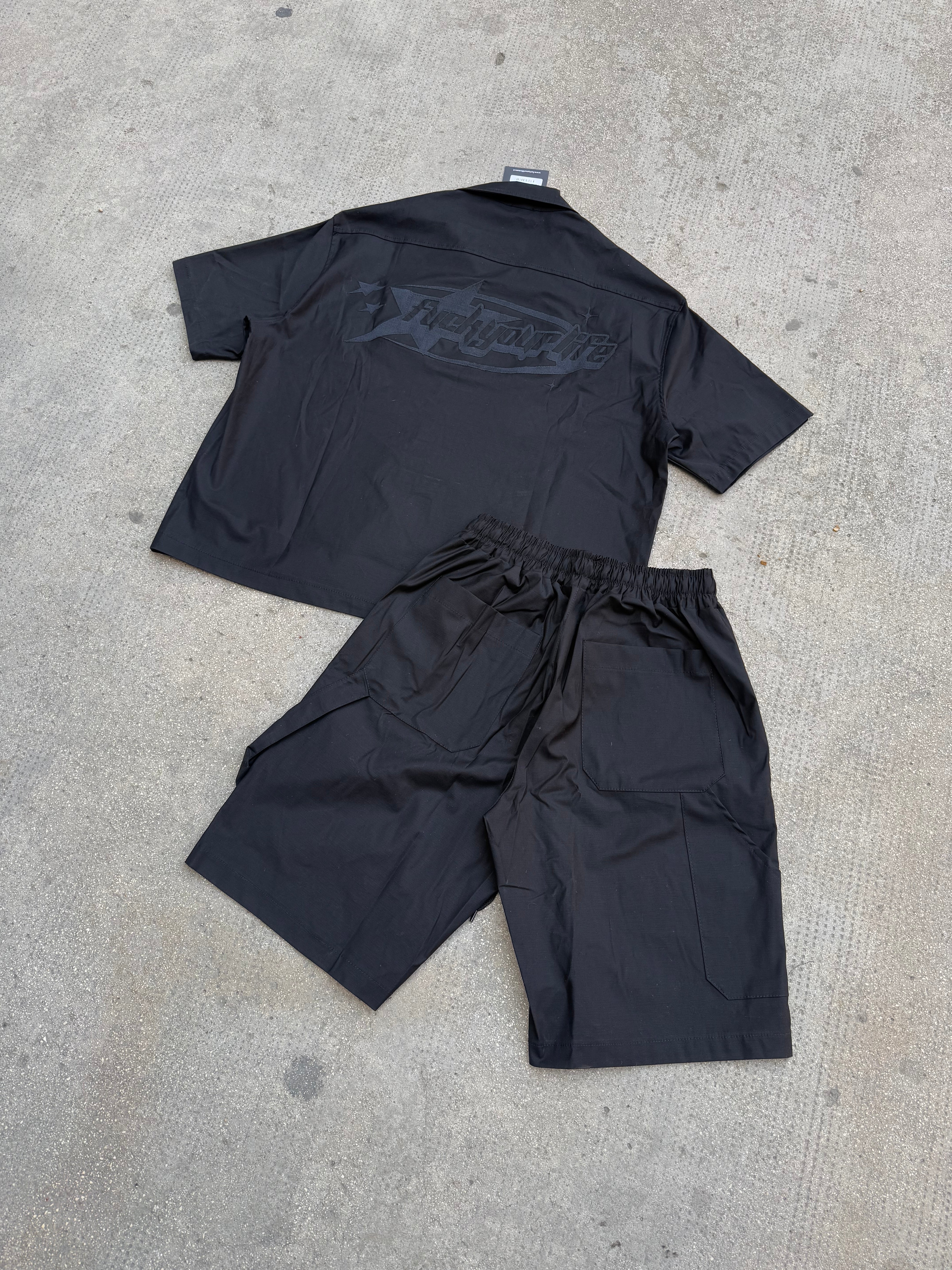 Cordset Ricamato Black